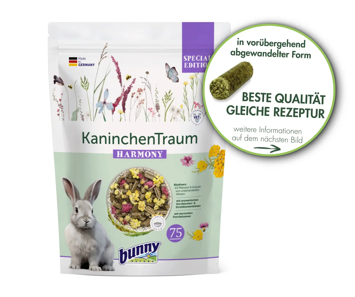 Bunny Nature Nagerfutter Meerschweinchen Traum Basic 600 g