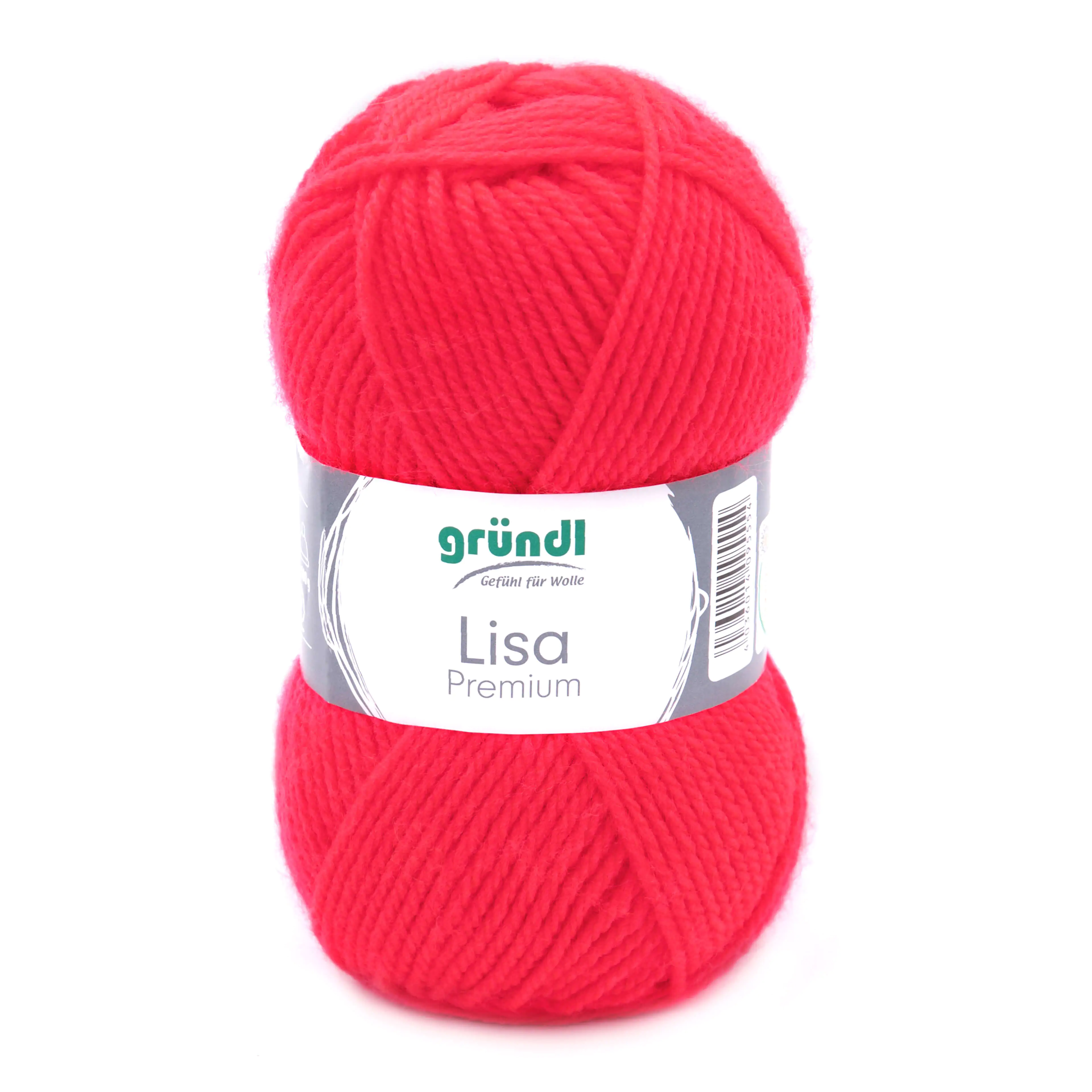 4036014095554 Gründl Wolle Lisa Premium uni 50 g neonkoralle