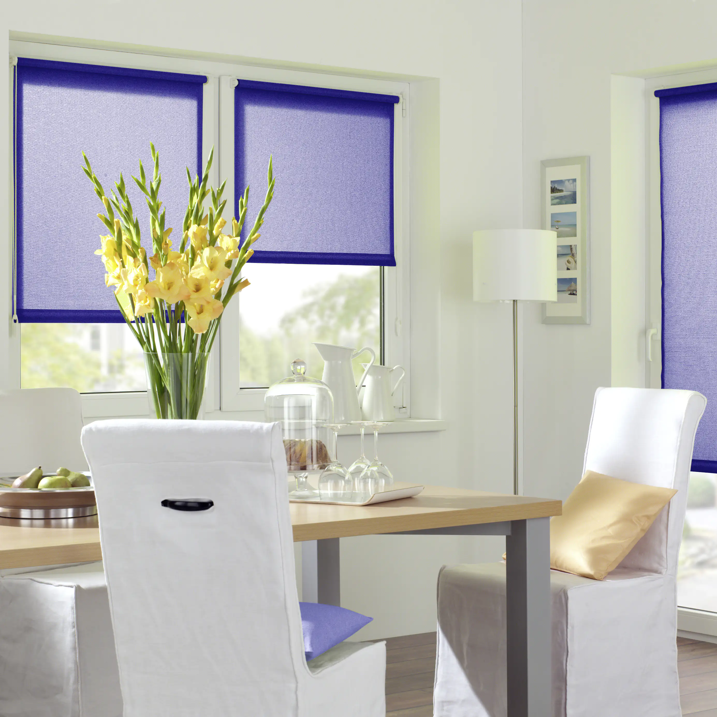 4003018190301_1390781 Gardinia Easyfix Rollo Uni dunkelblau 60 x 150 cm