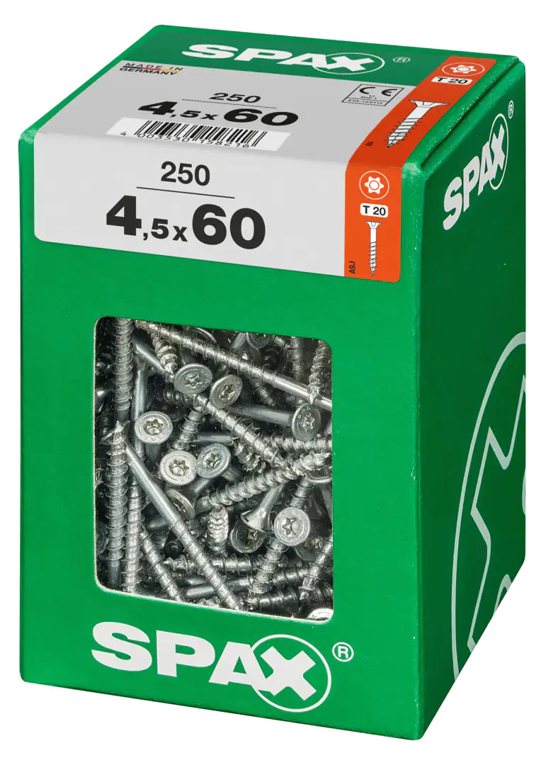 Spax Universalschrauben 4.5 x 60 mm TX 20 - 250 Stk.