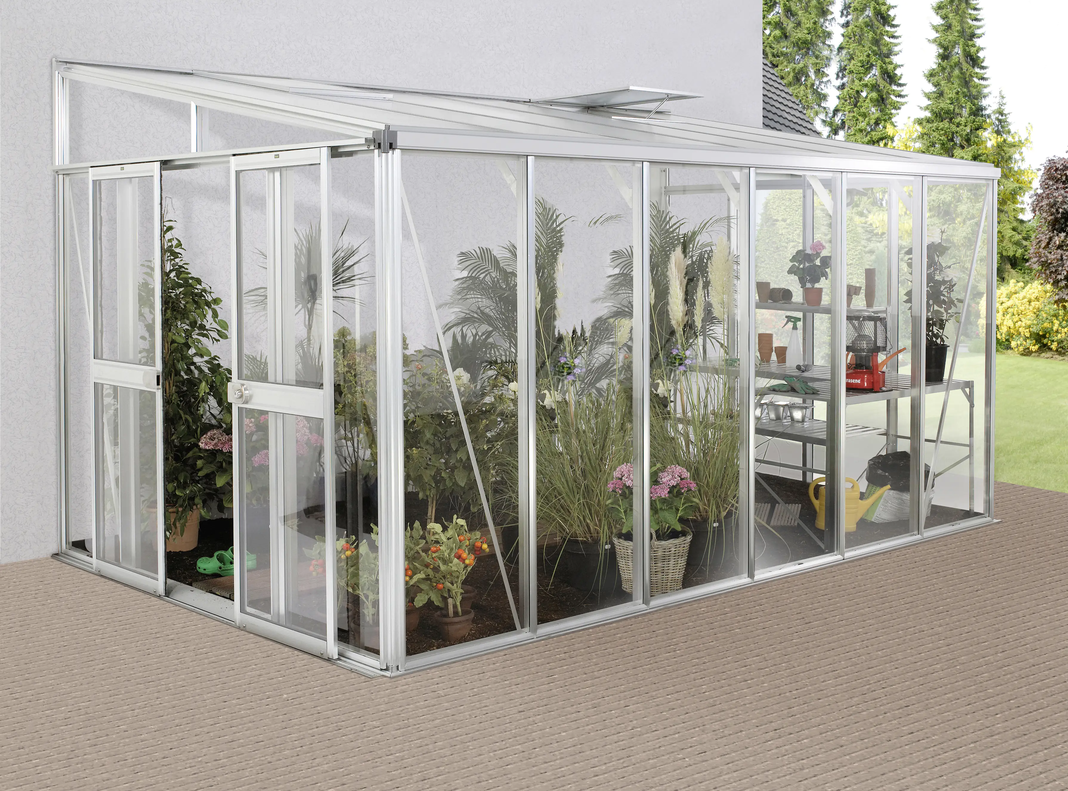 Vitavia Pavillon-Nachrüstset Helena 10200 aluminium 3 mm Sicherheitsglas