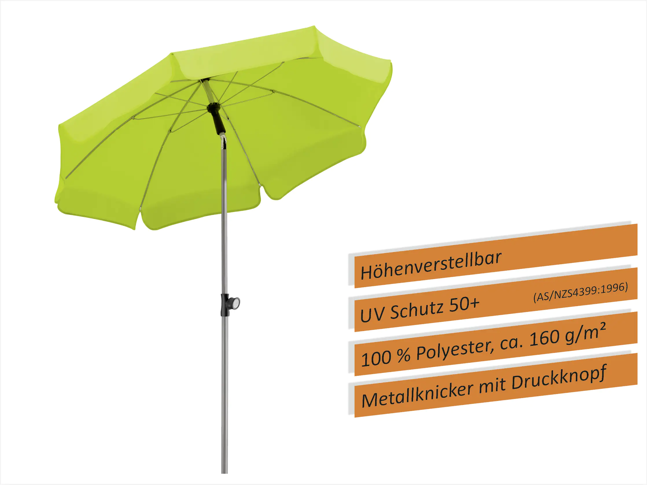 4000570715782_2283524 Schneider Sonnenschirm Locarno apfelgrün Ø 150 cm