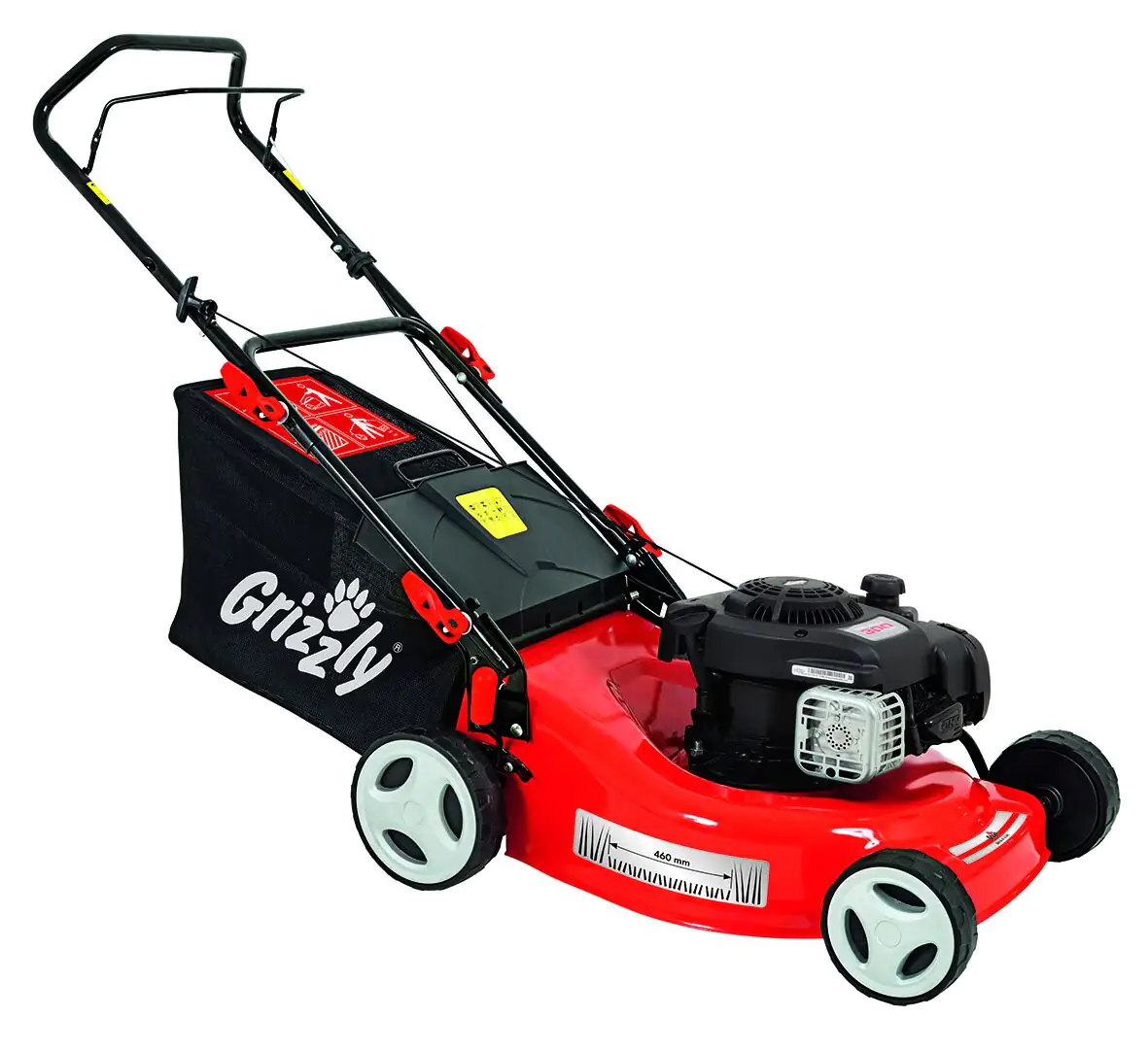 Grizzly Tools BenzinRasenmäher BRM 46125 BS 46 cm Schnittbreite