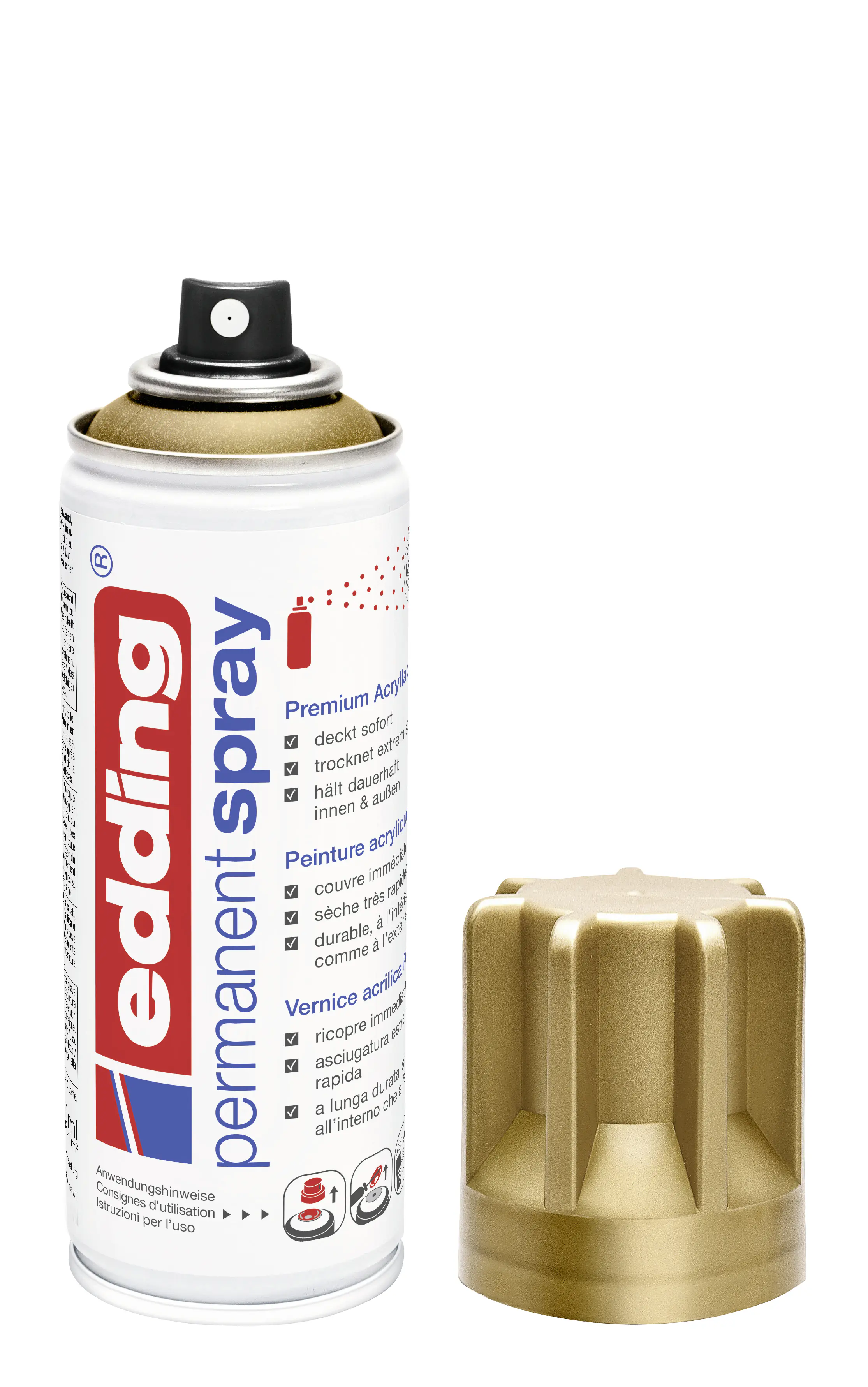 edding 5200 Permanent Spray Premium reichgold matt Acrylic Paint