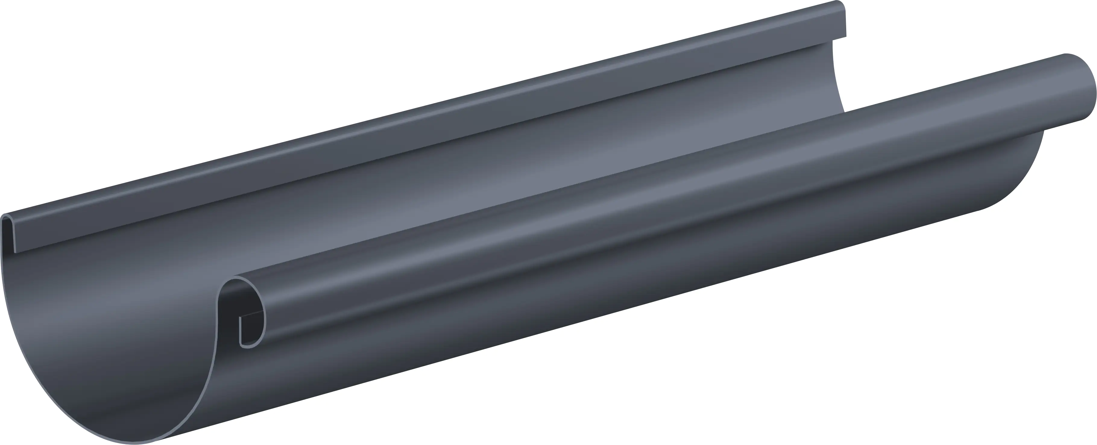 Sarei Dachrinne Alu Halbrund, NW 80, 200 cm, anthrazit