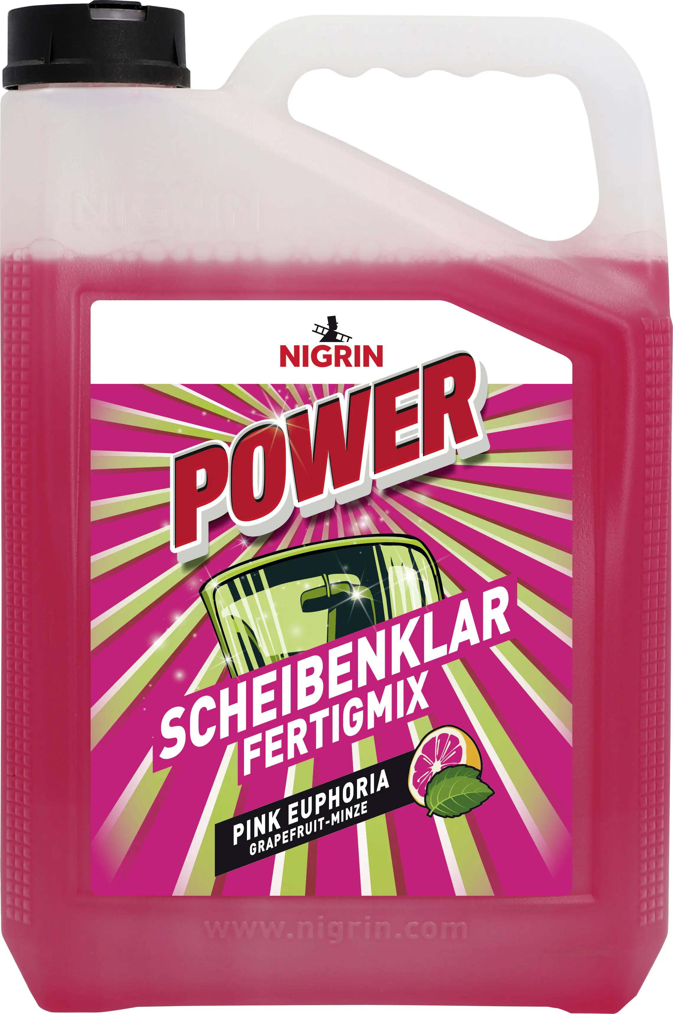 Nigrin Scheibenklar Power Pink Grapefruit-Minze gebrauchsfertig 5 L Nigrin Scheibenklar Power Pink Grapefruit-Minze gebrauchsfertig 5 L