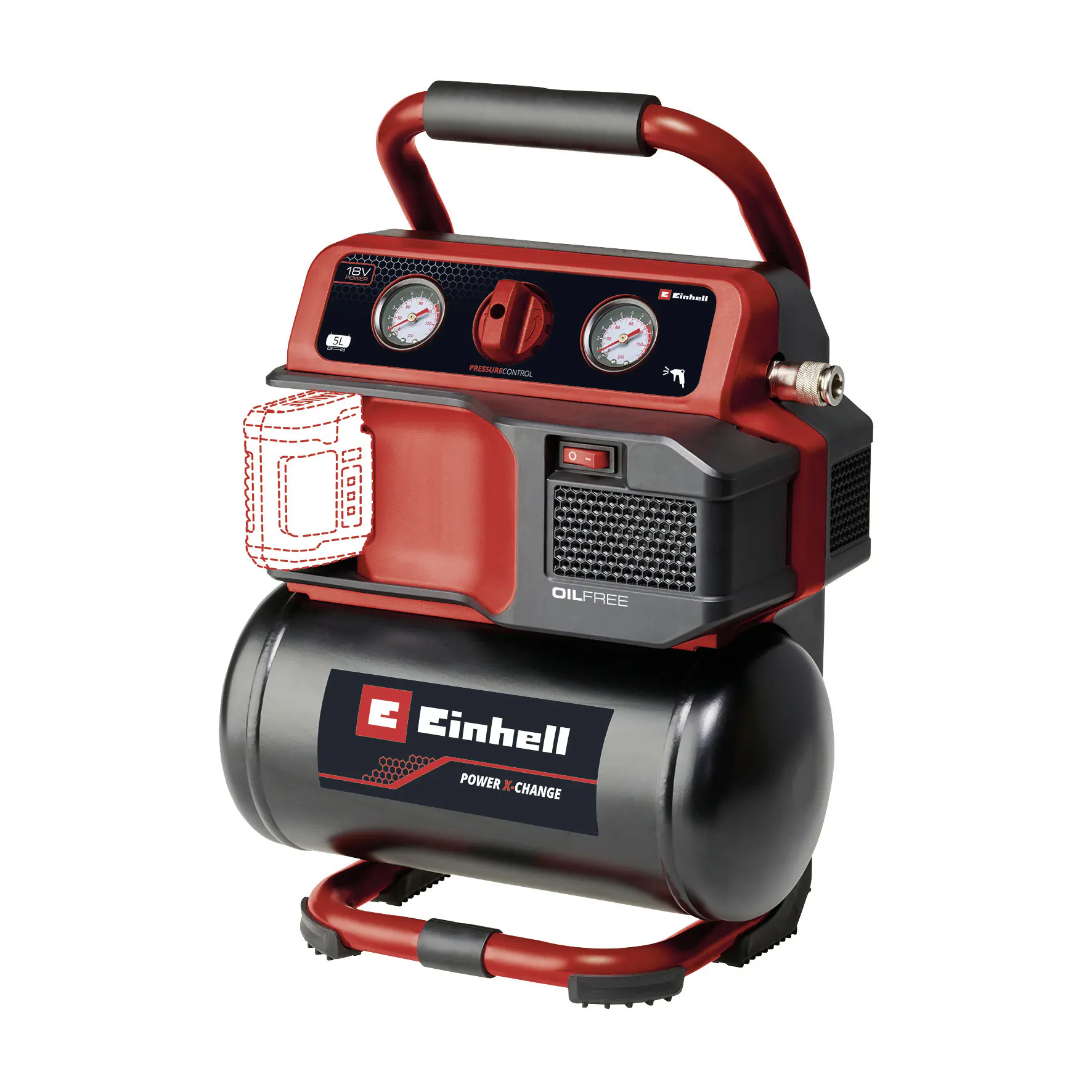 Einhell Expert Akku-Kompressor TE-AC 18/75 Li OF Solo Einhell Expert Akku-Kompressor TE-AC 18/75 Li OF Solo