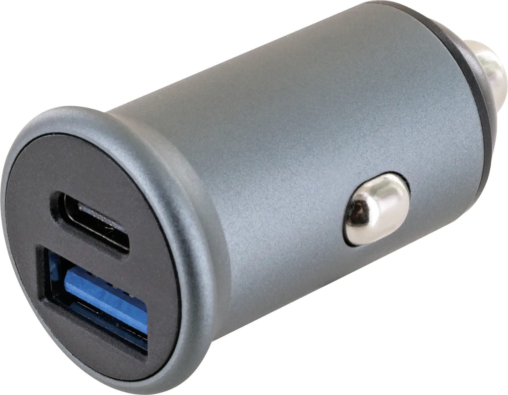 Schwaiger Schnellladeadapter KFZ, 12 V 1x USB, 1x Type C