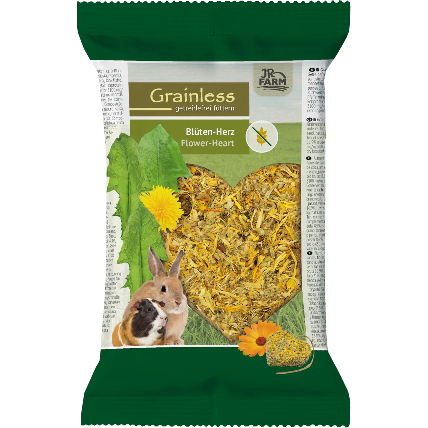 JR Farm Grainless Nagersnack 90 g Blütenherz