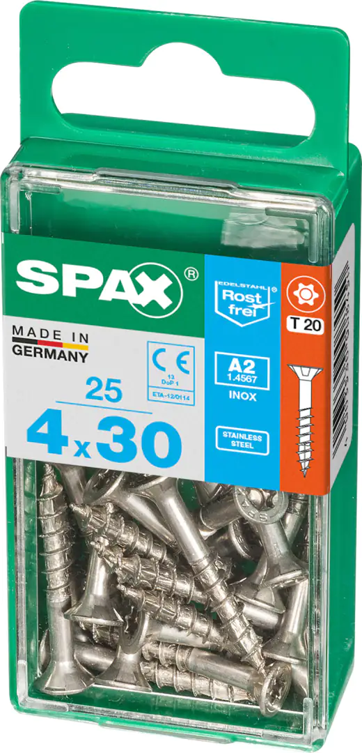 Spax Universalschrauben 4.0 x 30 mm TX 20 - 25 Stk.