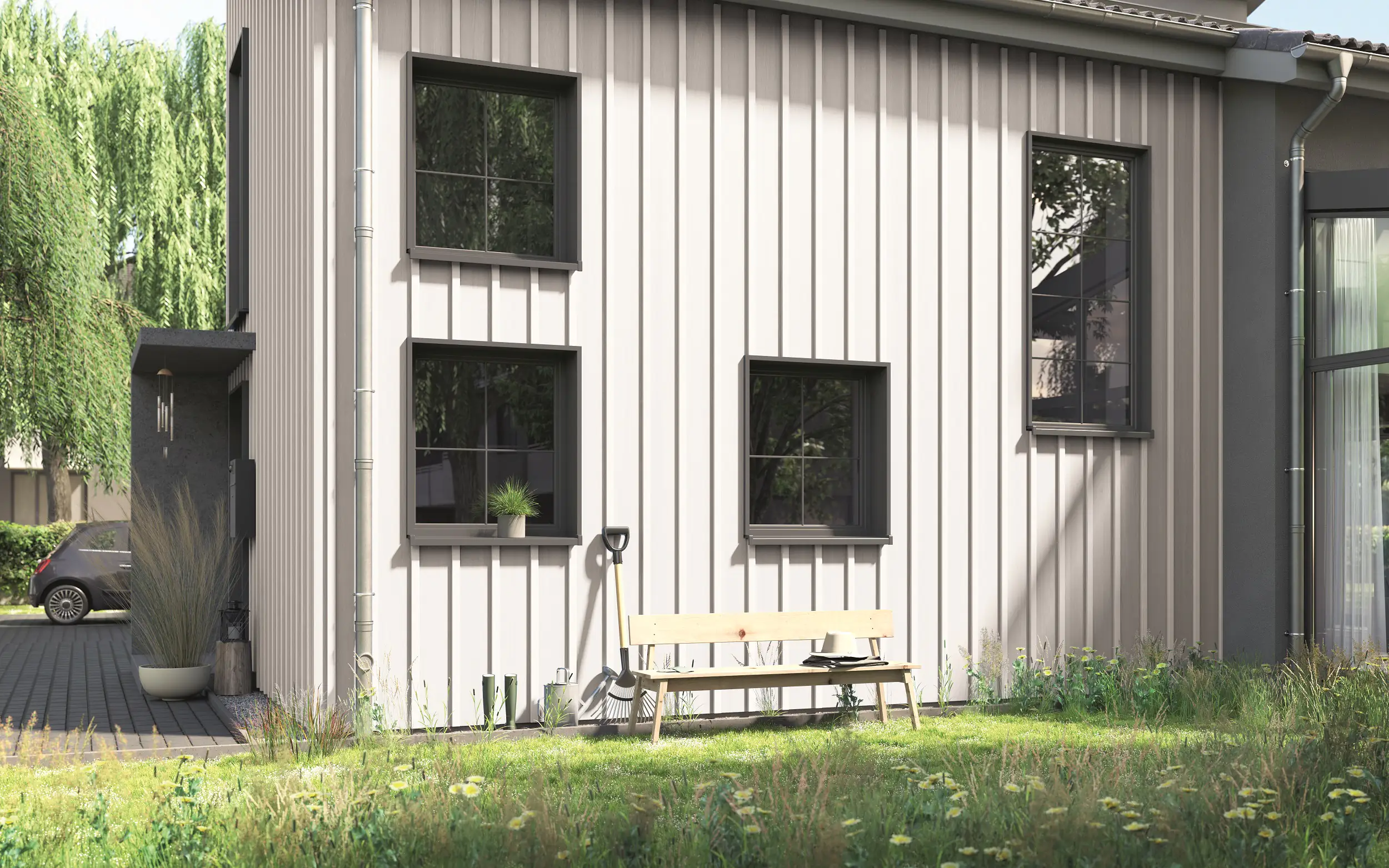 Alpina Wetterschutzfarbe deckend 4 L weiß