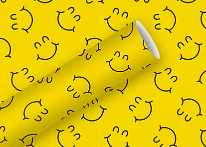 By Nature Geschenkpapier big smile 2 m By Nature Geschenkpapier big smile 2 m