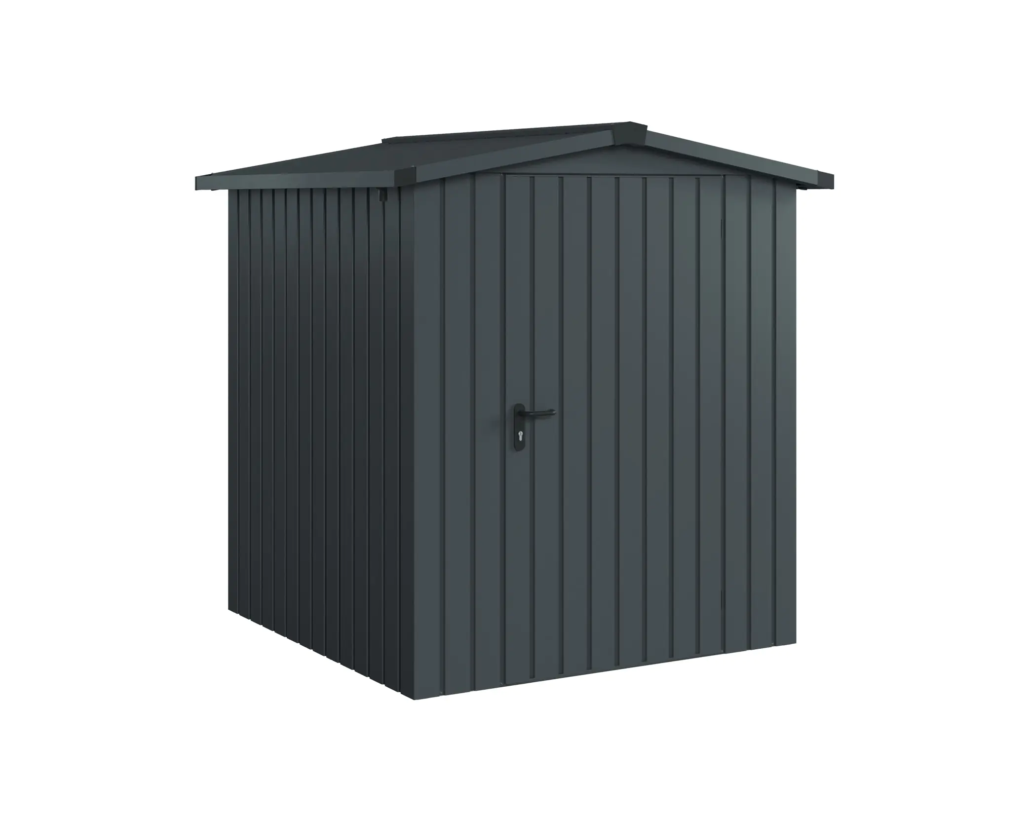 EcoStar Metallgerätehaus Euroline ESD2 anthrazit 166 x 166 cm 1-flg. EcoStar Metallgerätehaus Euroline ESD2 anthrazit 166 x 166 cm 1-flg.