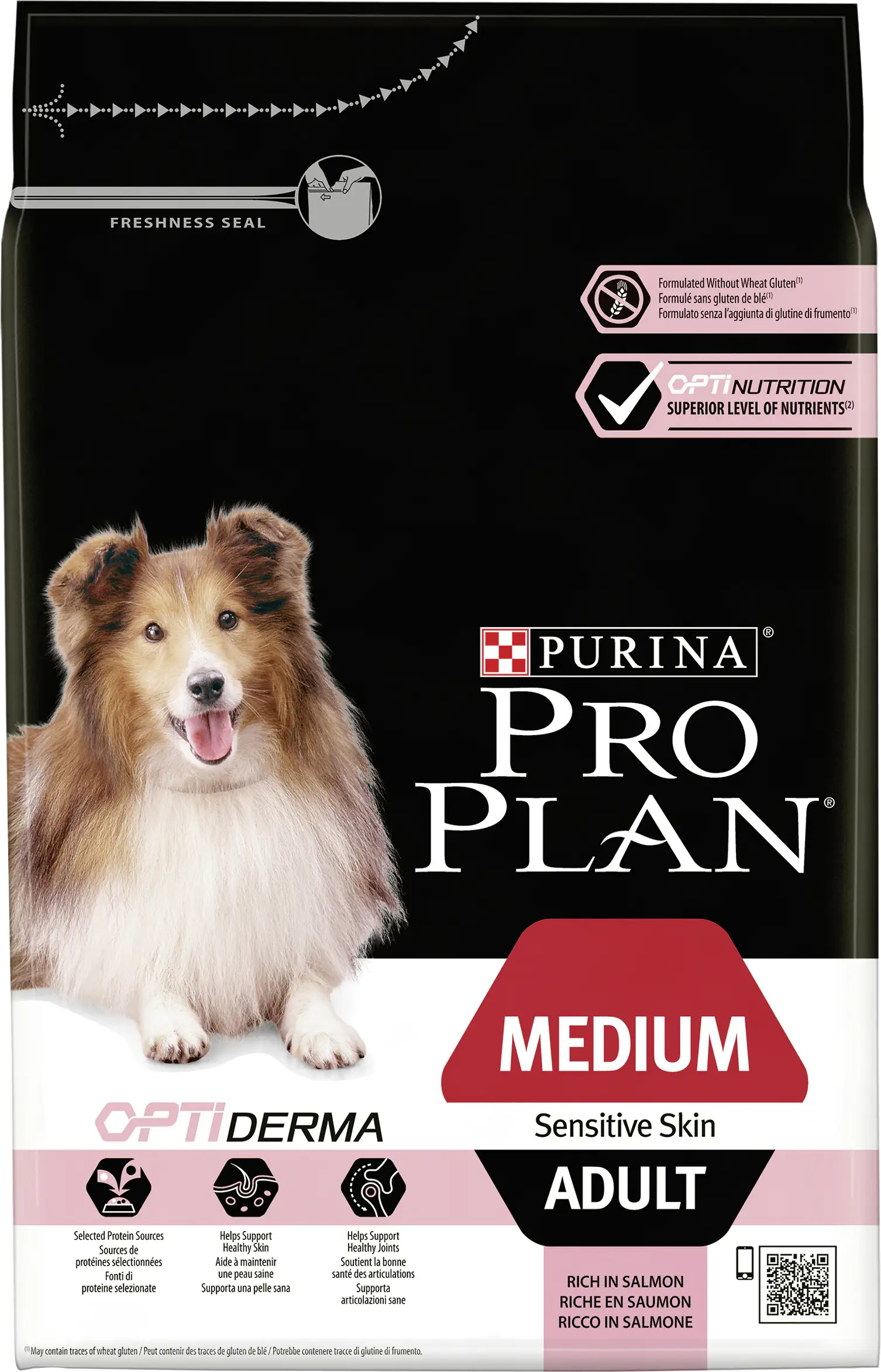 Purina PRO PLAN Dog Medium Adult Sens. Skin Lachs trocken 3 kg Purina PRO PLAN Dog Medium Adult Sens. Skin Lachs trocken 3 kg