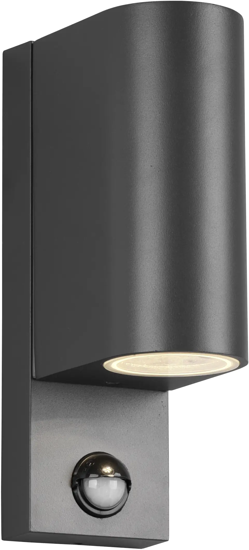 Trio Außen-Wandleuchte Roya anthrazit rund GU10 Up & Down mit Bewegungsmelder