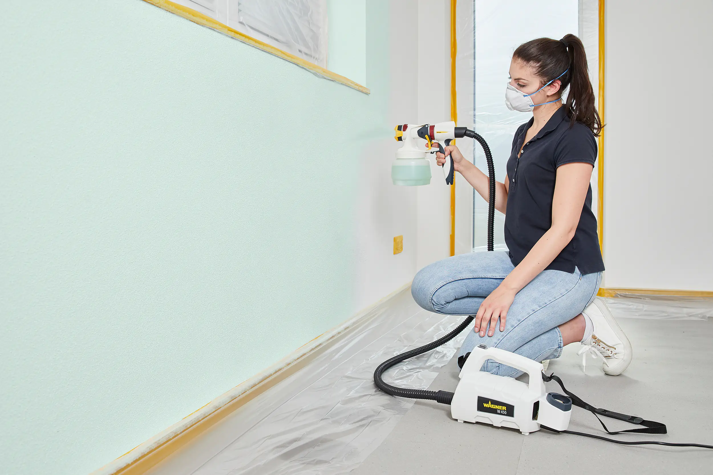 Wagner Farbsprühsystem W 450 Set Wall Sprayer 460 W, 1300 ml