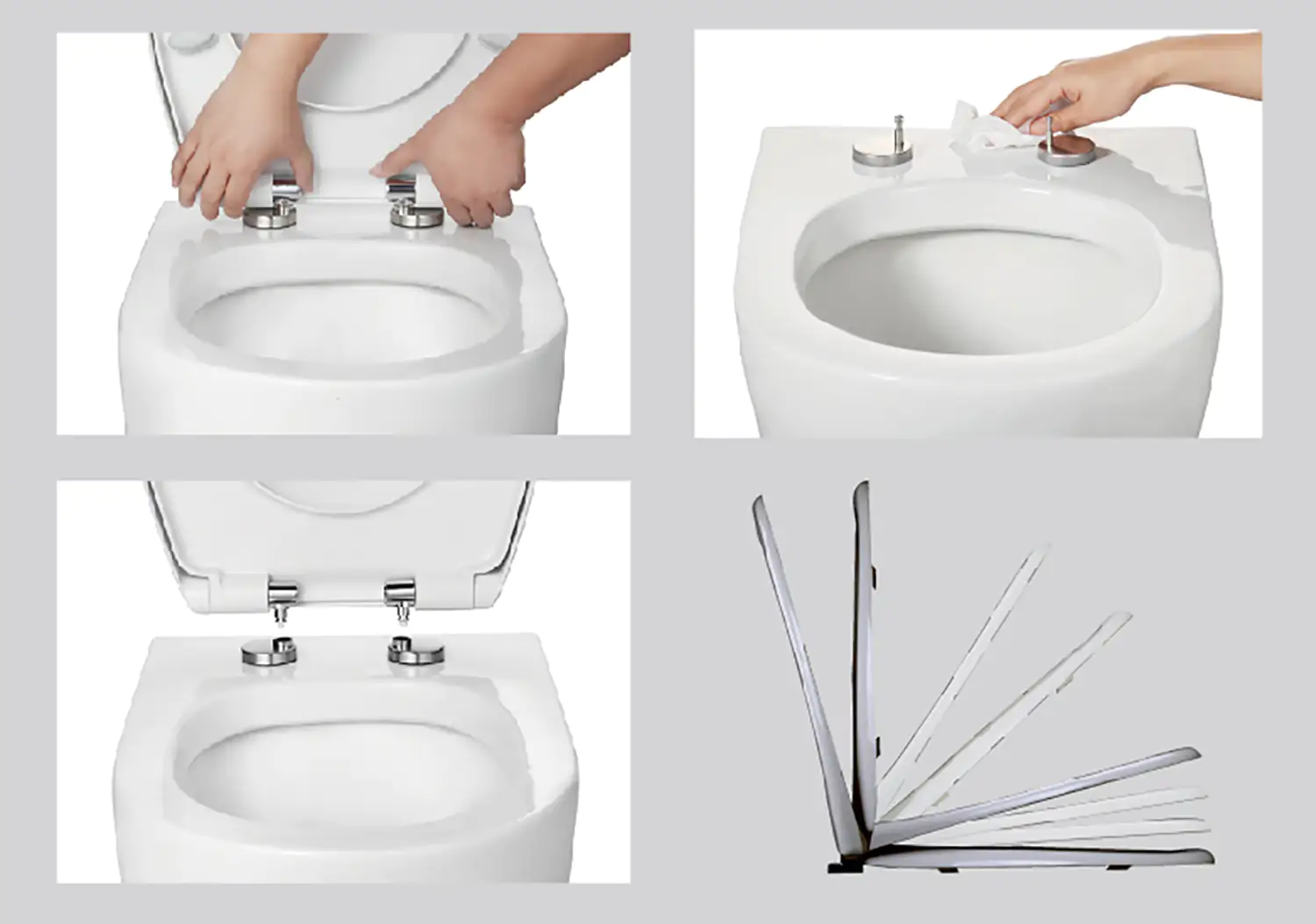 Primaster WC-Sitz New Jersey abnehmbar mit Absenkautomatik