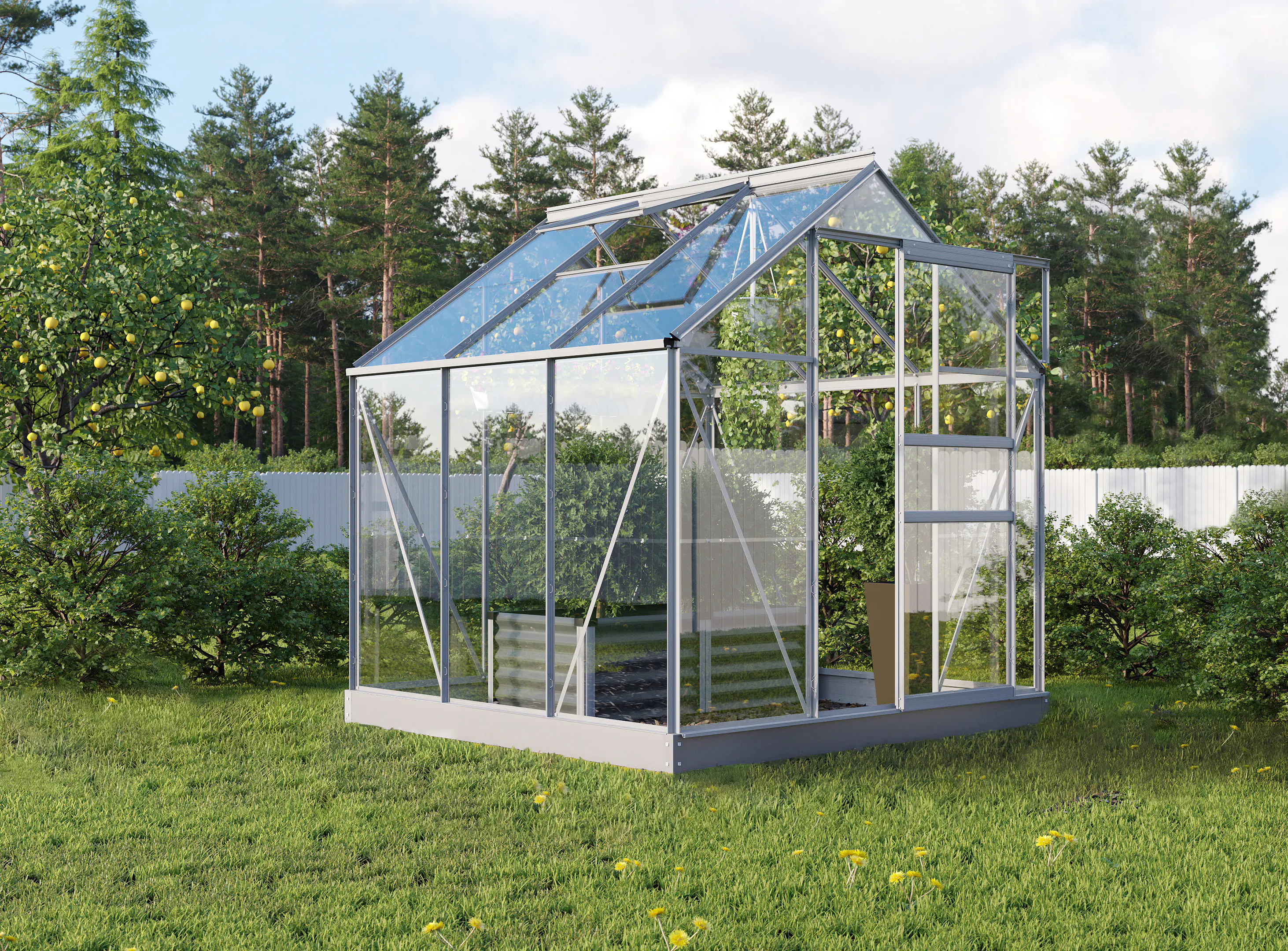 Vitavia Gewächshaus Venus 3800 192 x 192 cm 3 mm Sicherheitsglas