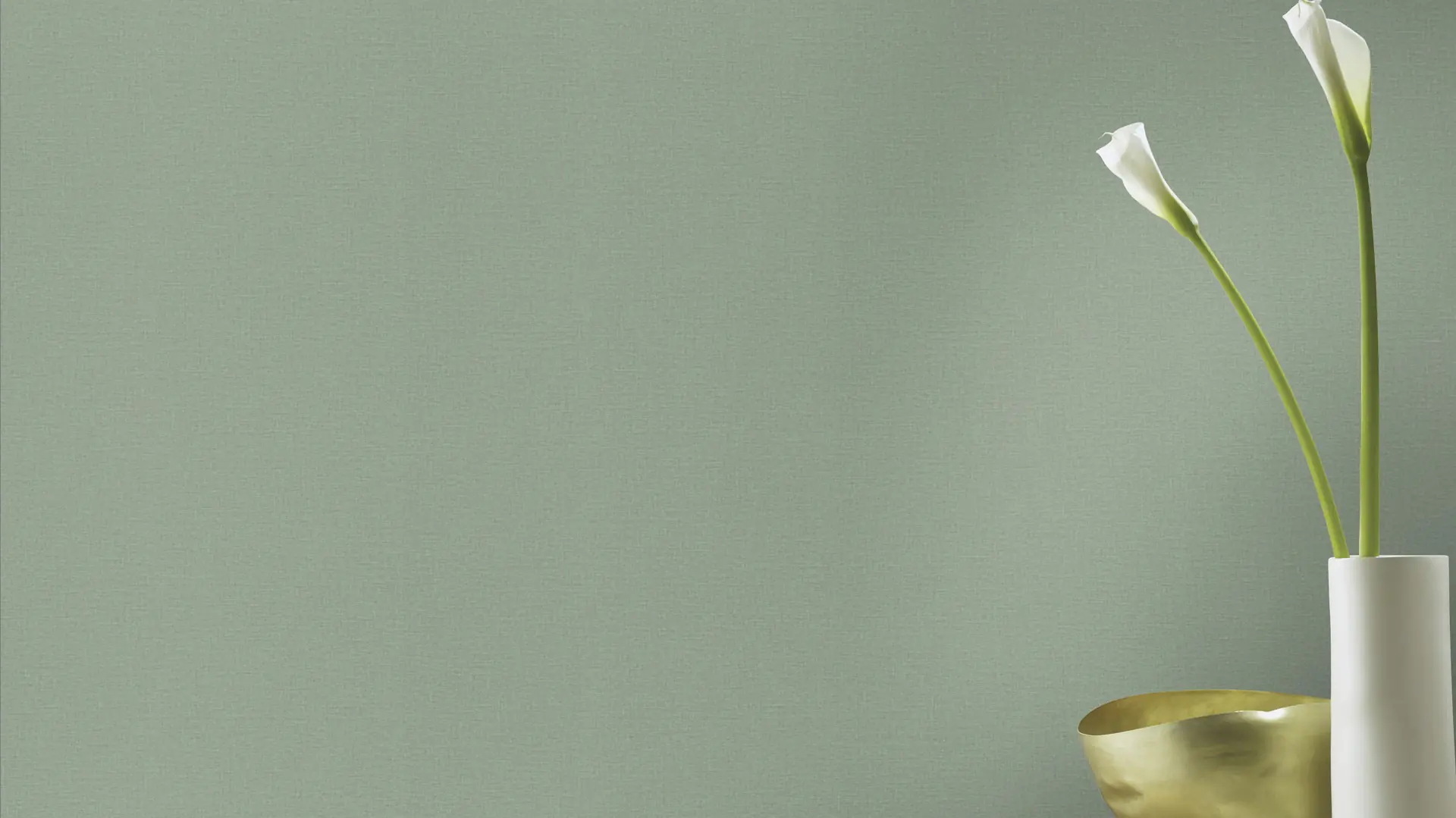 Rasch Vliestapete 555936 Grün-Grüngrau Uni 10,05 m x 0,53 m