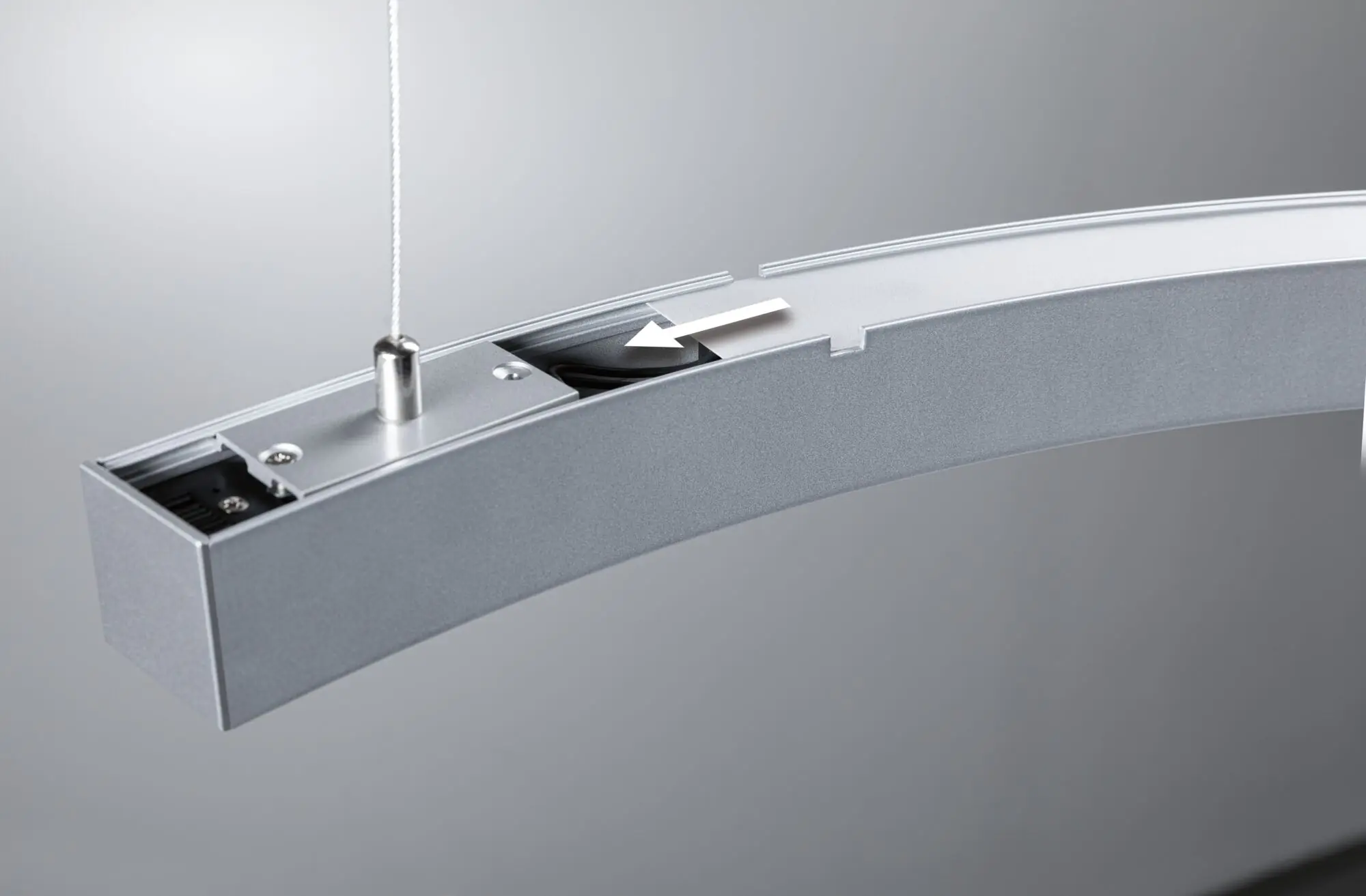 Paulmann Abdeckung für Lichtleiste Linion Kurve Kunststoff weiß