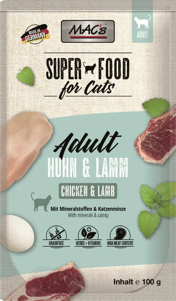4027245008536 Macs Cat Huhn & Lamm 100 g