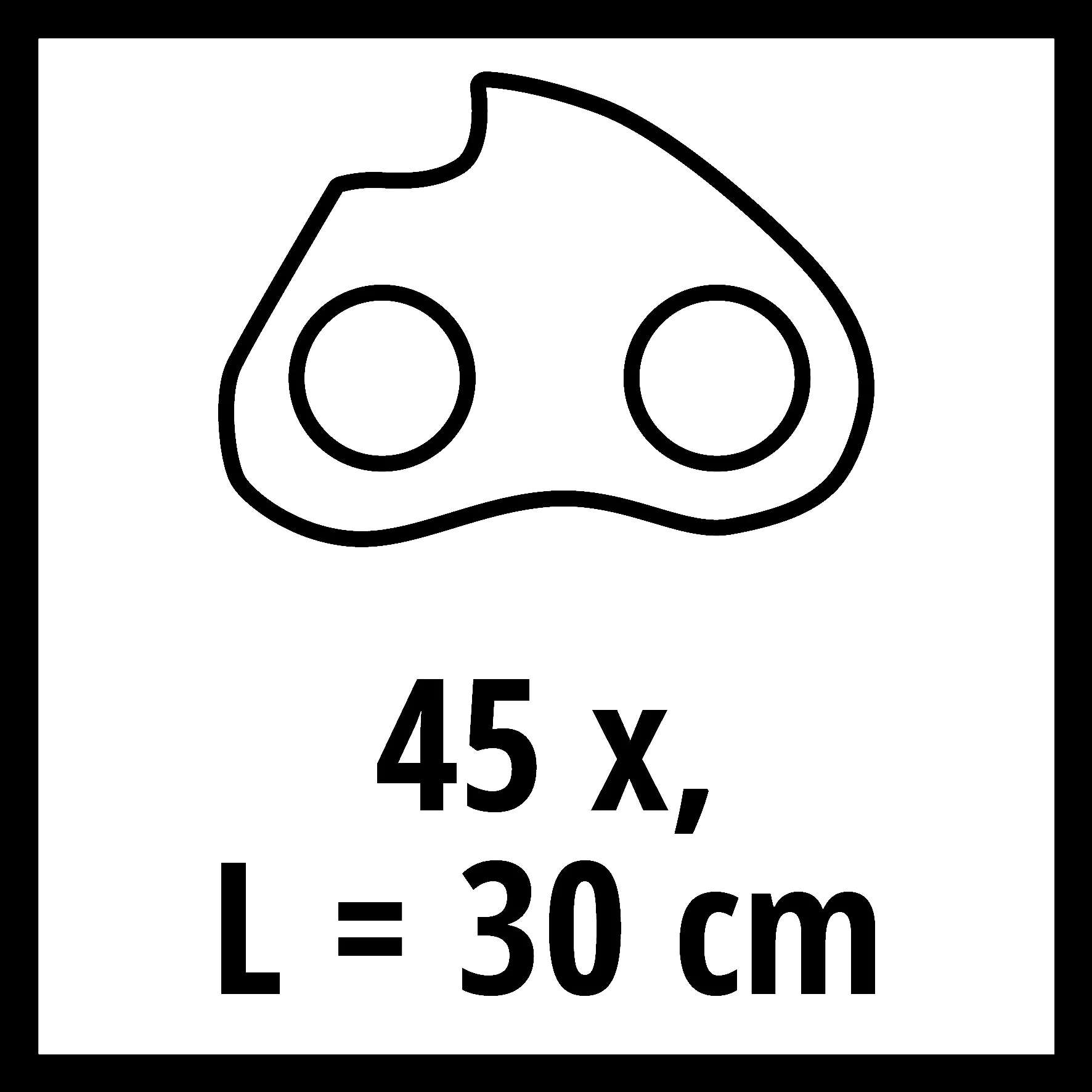 Einhell Ersatzkette für Einhell Kettensägen 30 cm