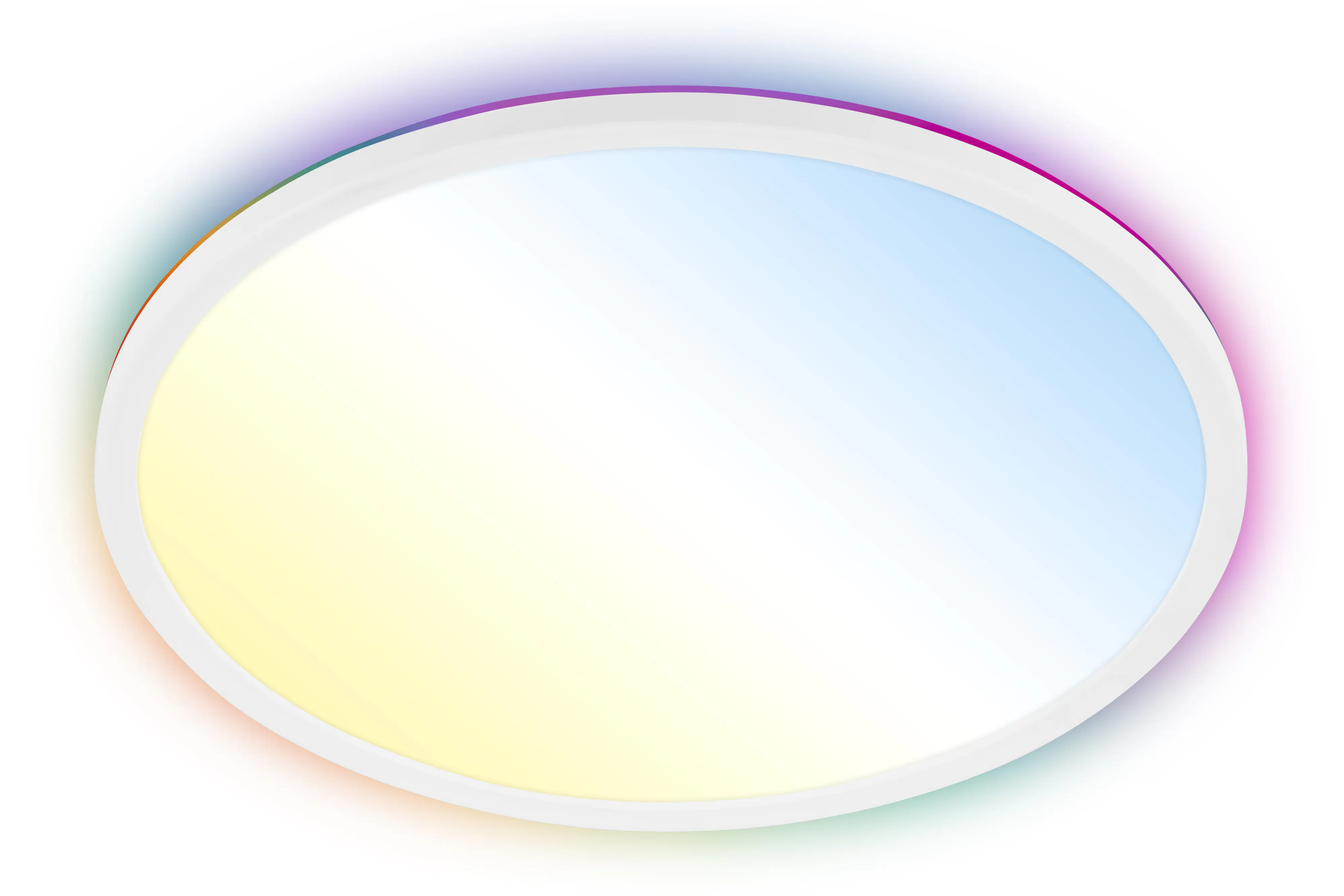 Briloner LED-Panelleuchte Slim Ø 42 cm weiß RGB dimmbar