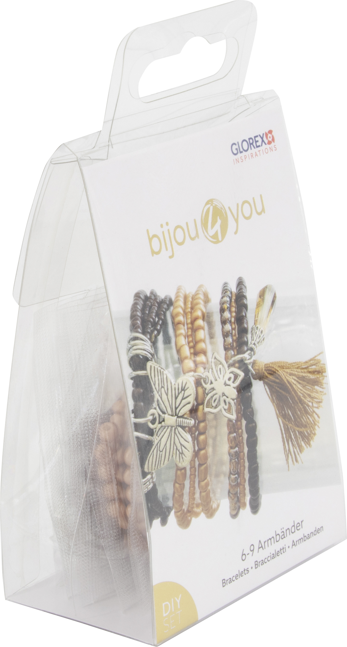 Glorex Armband-Set für 6-9 Armbänder DIY brauntöne