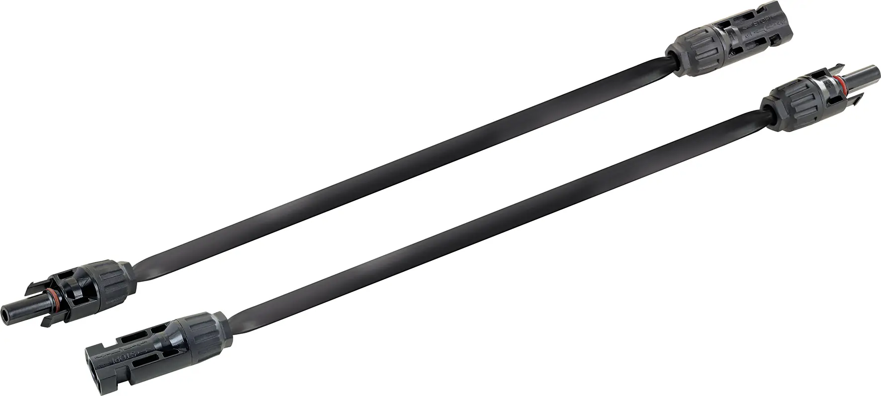 Schwaiger Fensterdurchführung Adapter Solarkabel 30 cm 12mm x 1,2mm