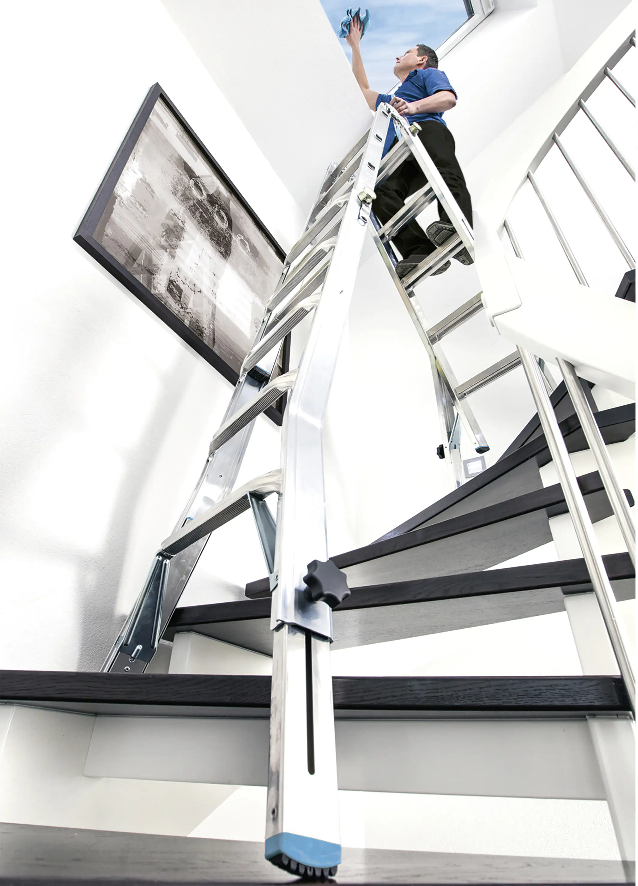 4009199133984_2183488 Krause Aluminium-Teleskopleiter STABILO 6,05 m