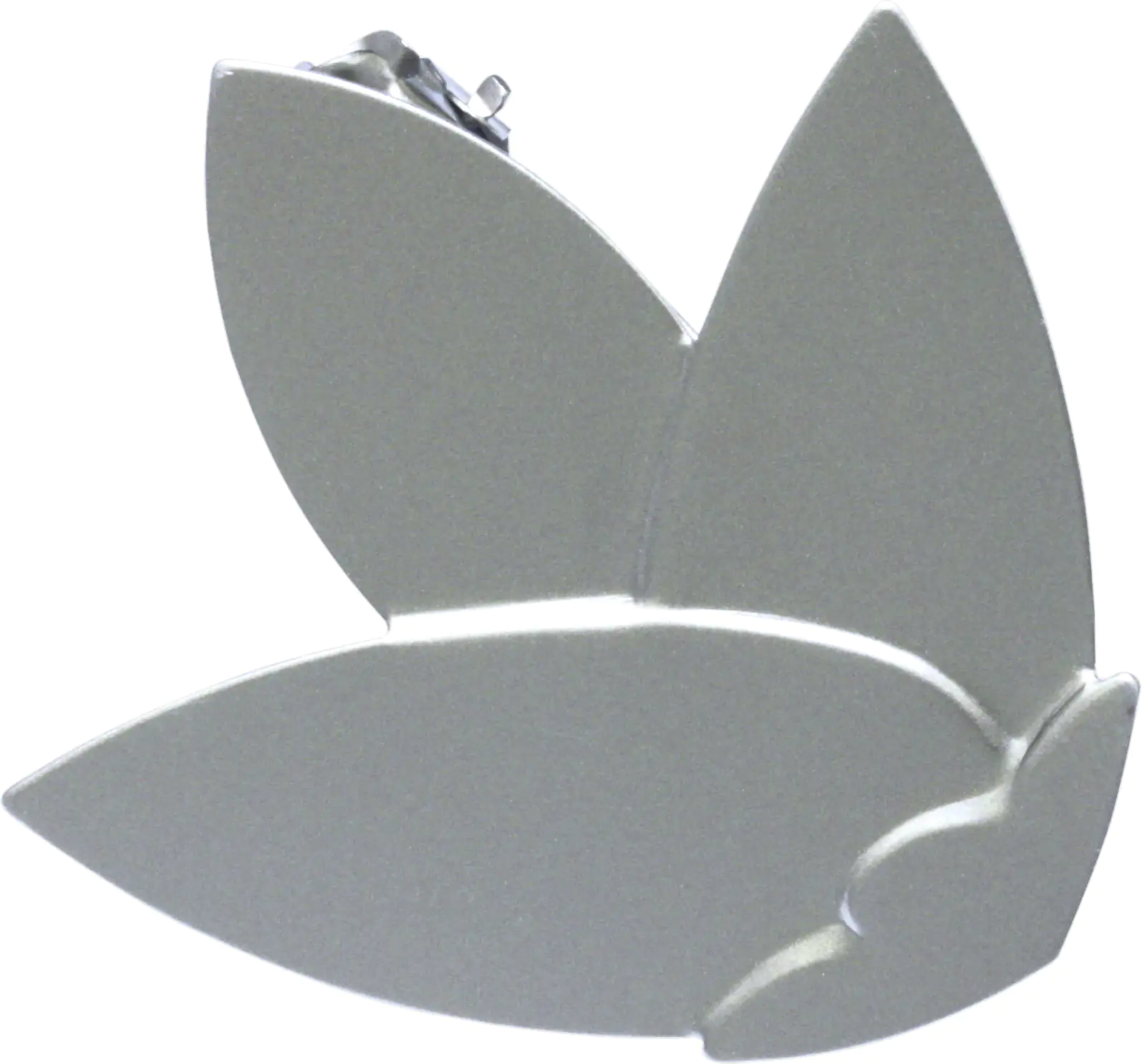 Gardinia Dekoklammer Flower silber-matt, Ø 8 cm