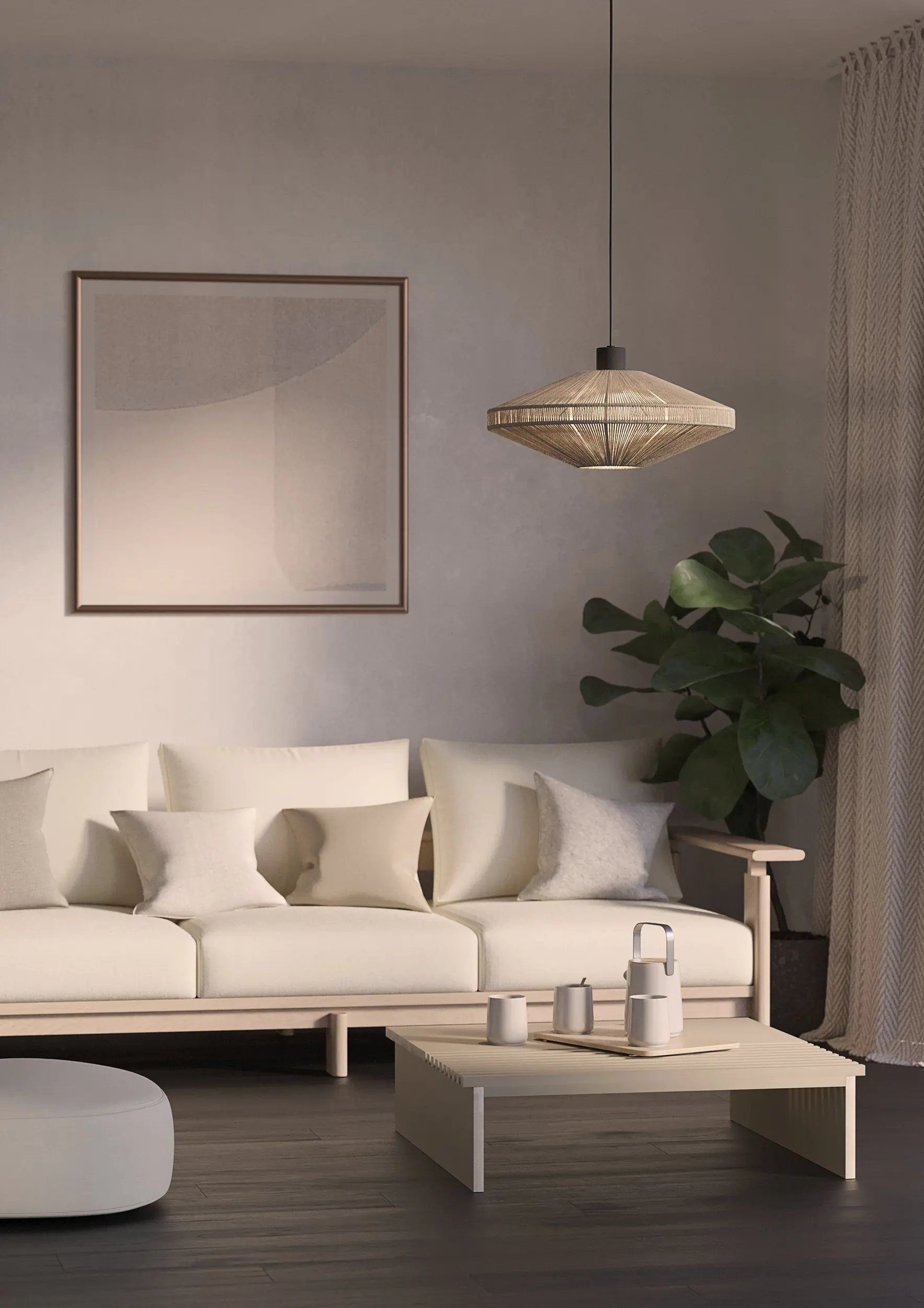 Eglo Pendelleuchte Midsumer H 110cm