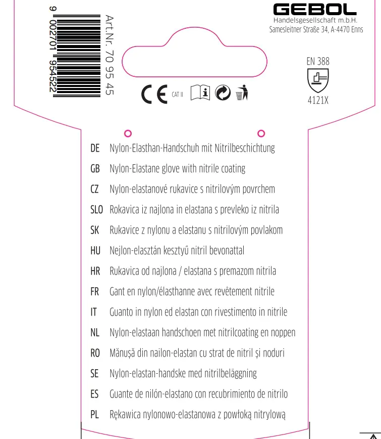 Gebol Handschuh Master Flex   Gebol Handschuh Master Flex