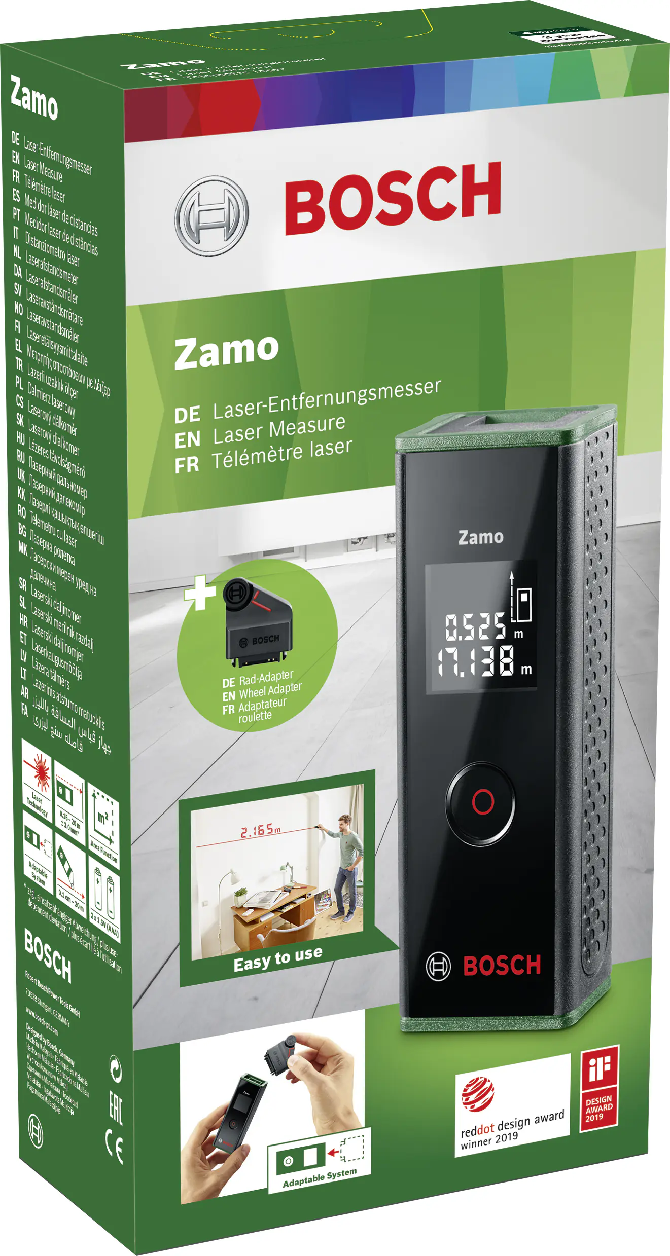 Bosch Entfernungslaser Zamo III inkl. Batterien