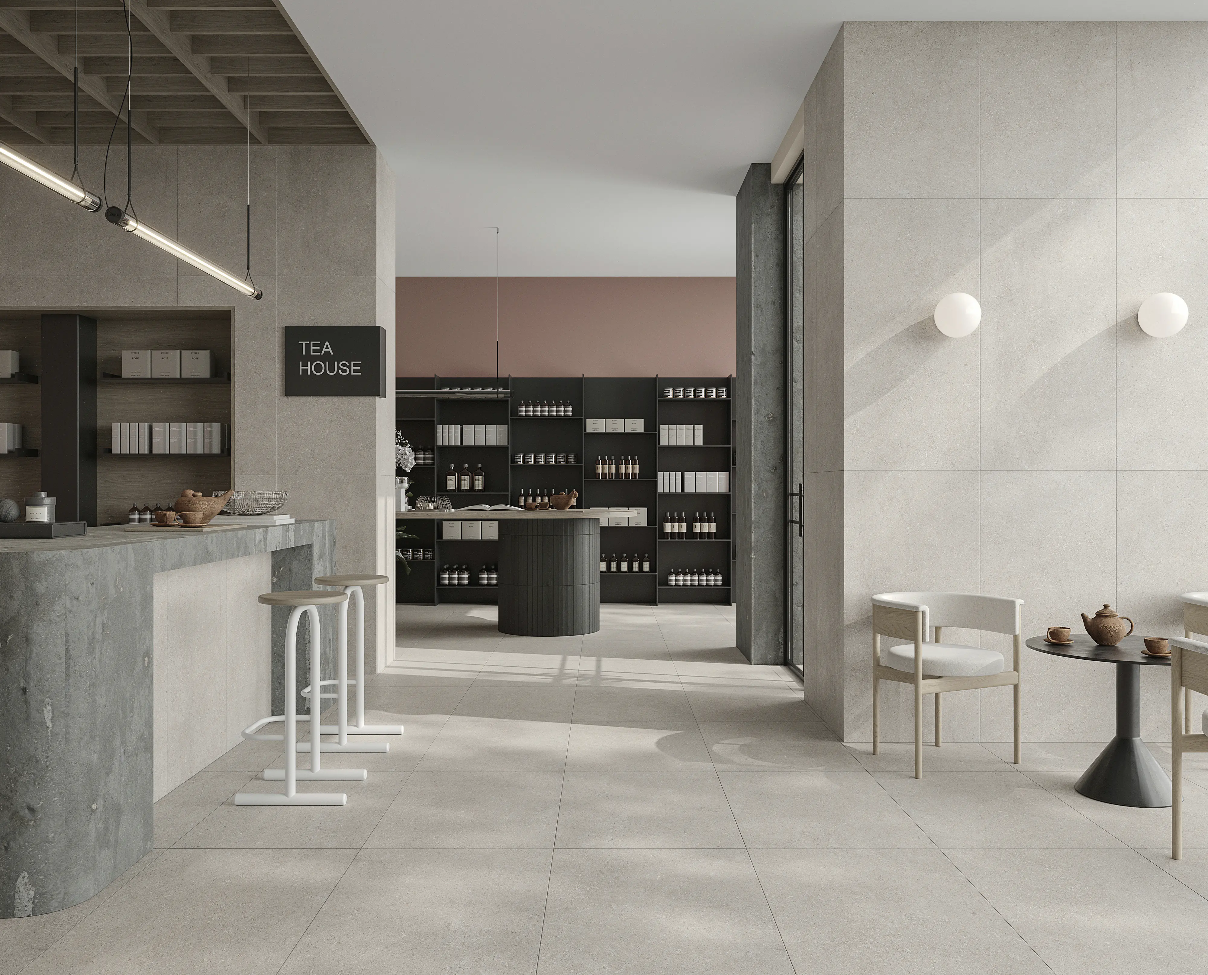 Bodenfliese Feinsteinzeug Sensi 60 x 120 cm grau