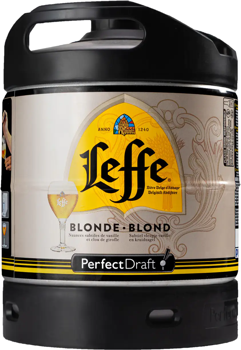 Leffe Blond Bier 1x 6 l Fass für Perfect Draft Bierzapfanlage