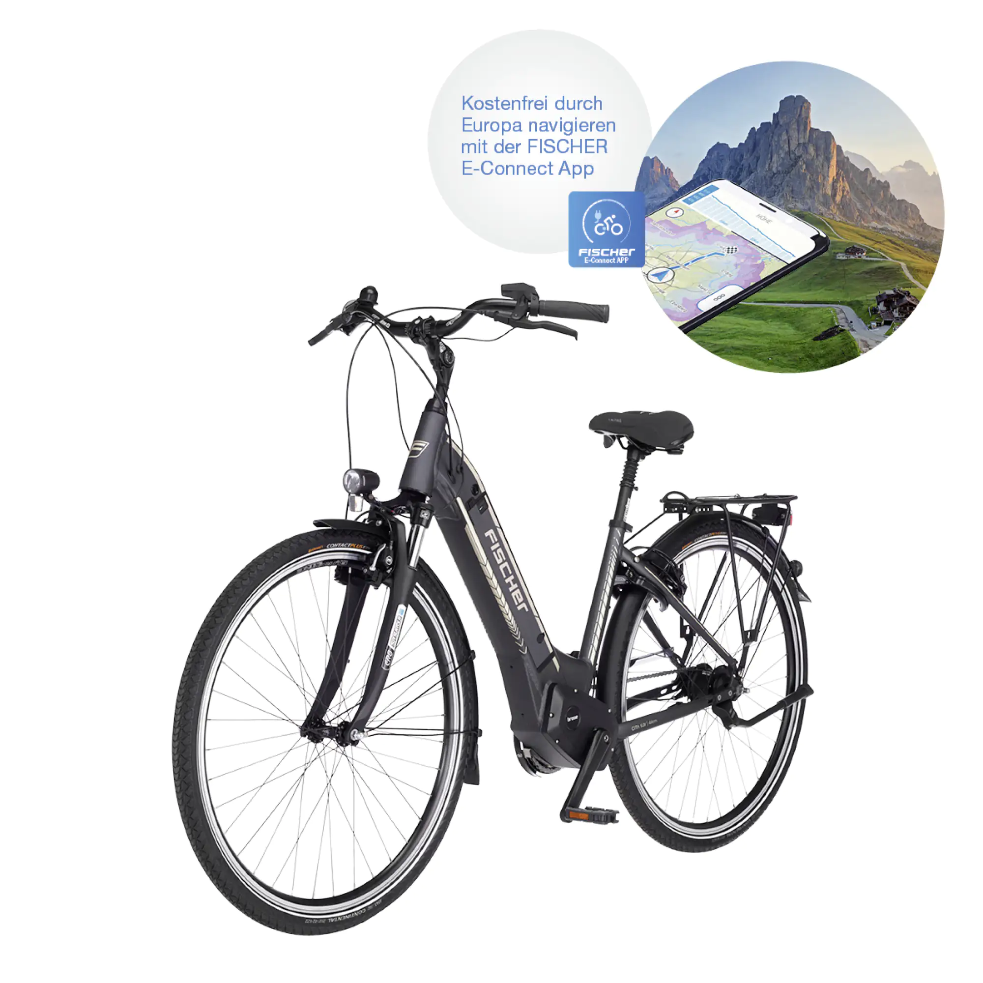 Fischer E-Bike City Cita 5.0i 28 Zoll 7-Gang 504 Wh schwarz matt 62461 Fischer E-Bike City Cita 5.0i 28 Zoll 7-Gang 504 Wh schwarz matt 62461