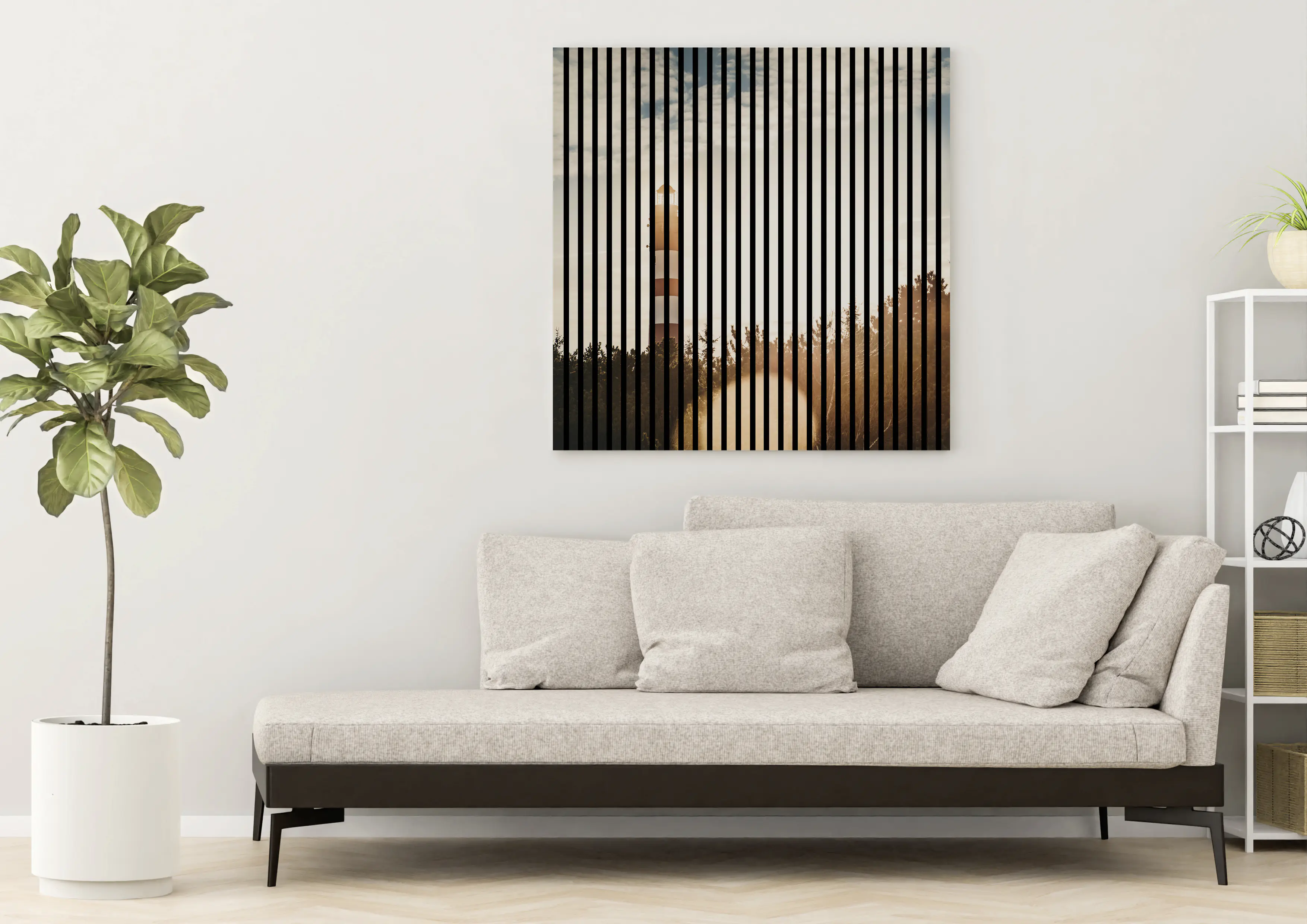 Neuhofer Akustikpaneele Leuchtturm 119,5 x 113,3 x 1,9 cm