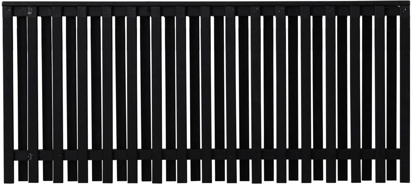 Plus Zaun Nagano180 x 80 cm RAL 9005 Schwarz