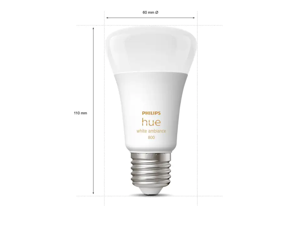 Philips Hue LED Leuchtmittel 3er-Set White Ambiance E27 6 W Philips Hue LED Leuchtmittel 3er-Set White Ambiance E27 6 W