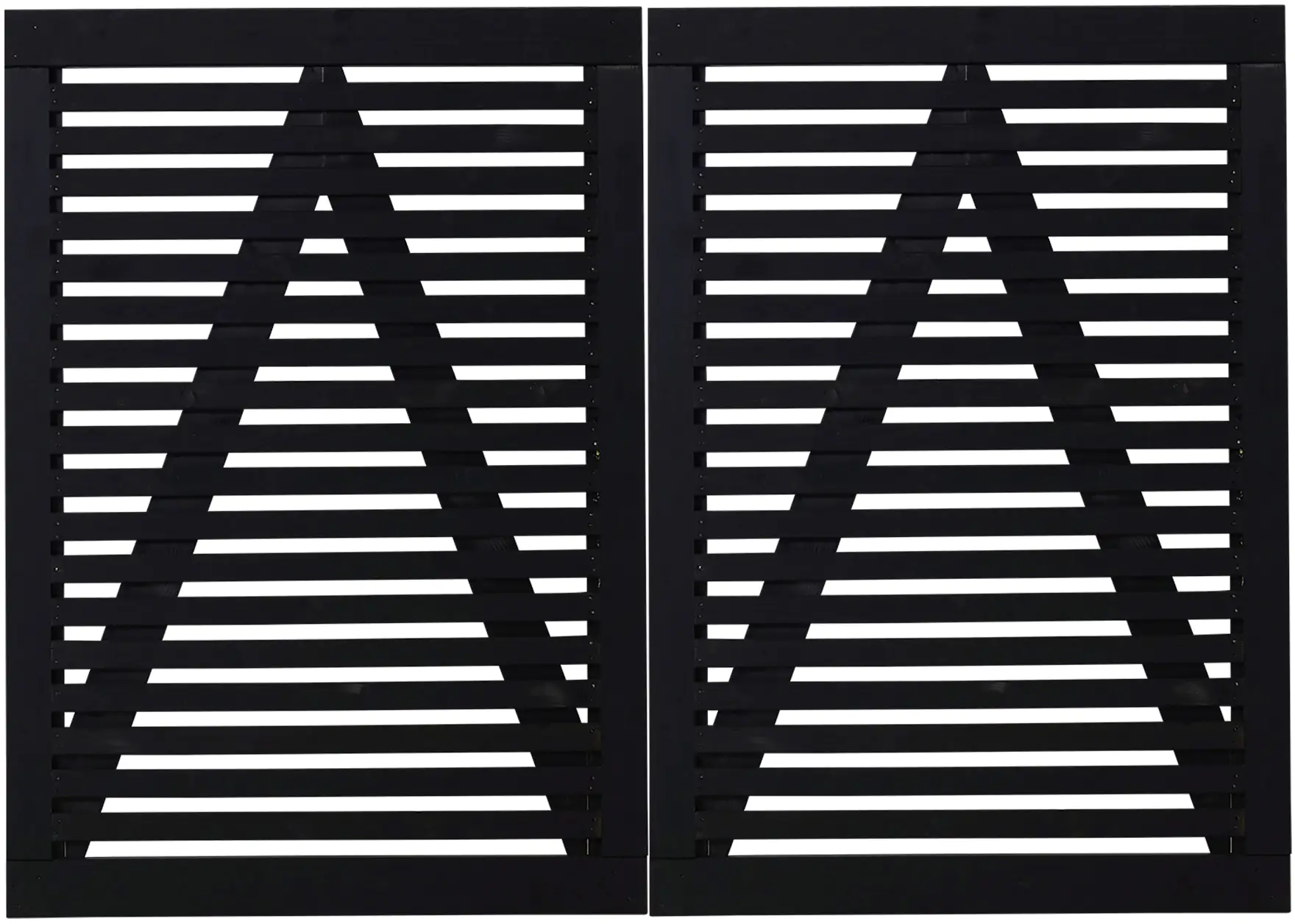 Tokyo Doppeltor - 200 x 140 cm - schwarz