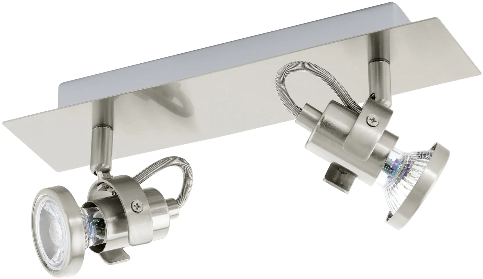 Eglo 2er LED Spot Tukon 3 nickel-matt 28 x 7 cm GU10