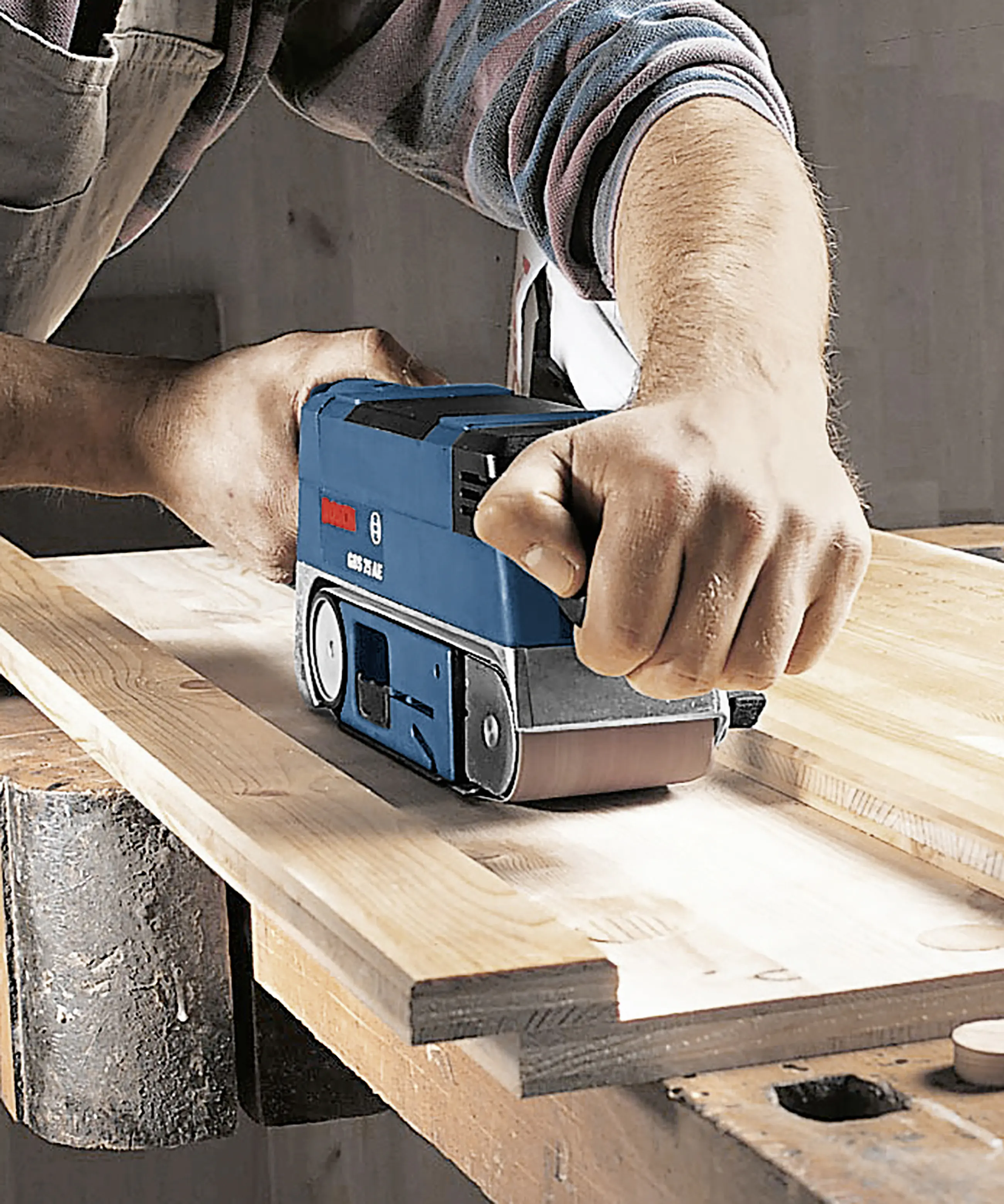 Bosch Professional Bandschleifer GBS 75 AE 750 Watt mit Drehzahlregelung