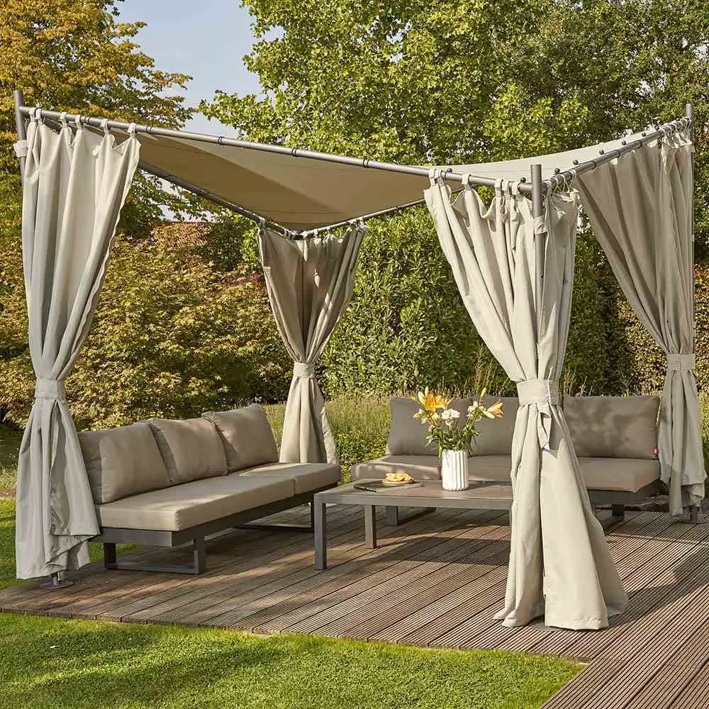 4055938016575_6 Siena Garden Dachbezug hellgrau zu Berlino Pavillon 3 x 3 Meter