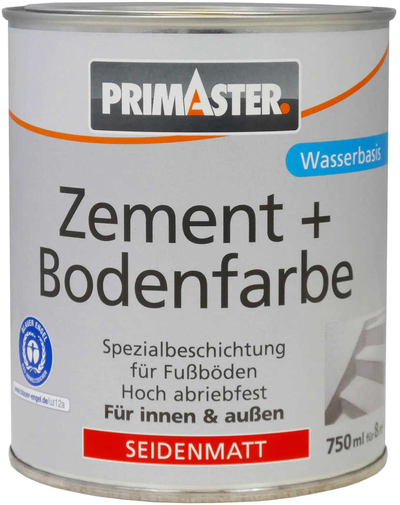 Primaster Zementfarbe und Bodenfarbe 750 ml anthrazit seidenmatt