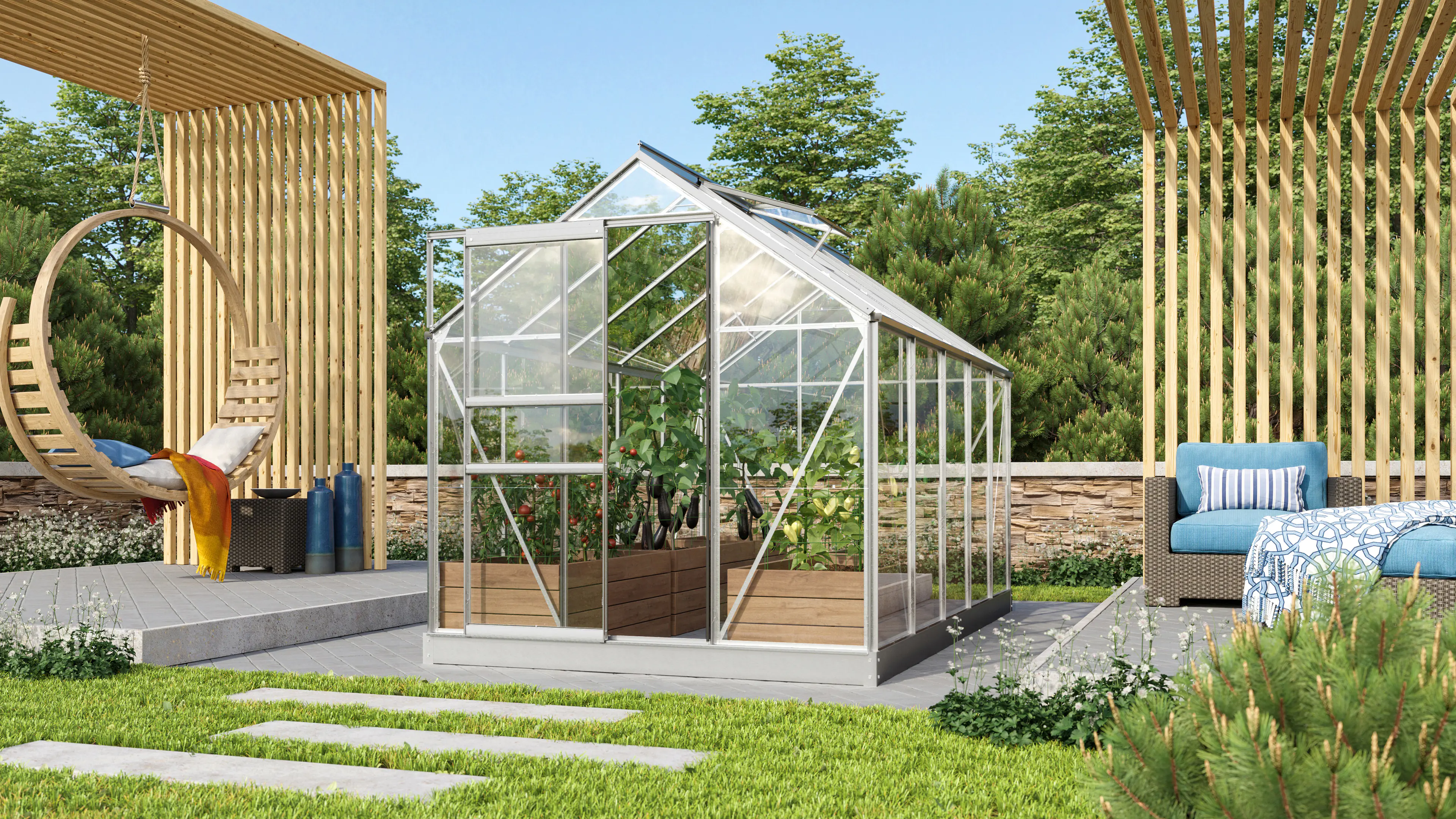 Vitavia Gewächshaus Venus 6200 192 x 317 cm 3 mm Sicherheitsglas