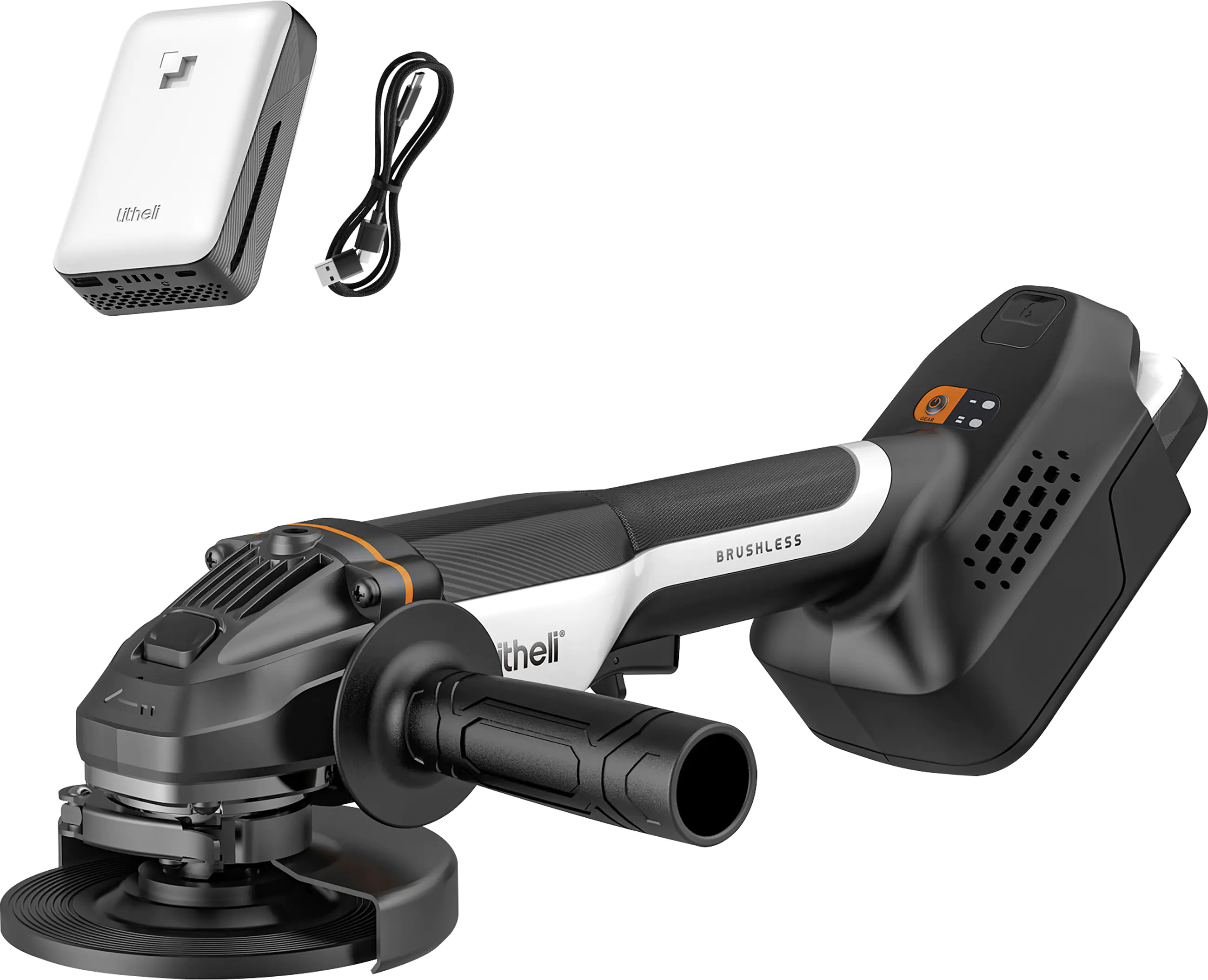 Litheli Akku-Winkelschleifer 20 V inkl. Akku 4 Ah