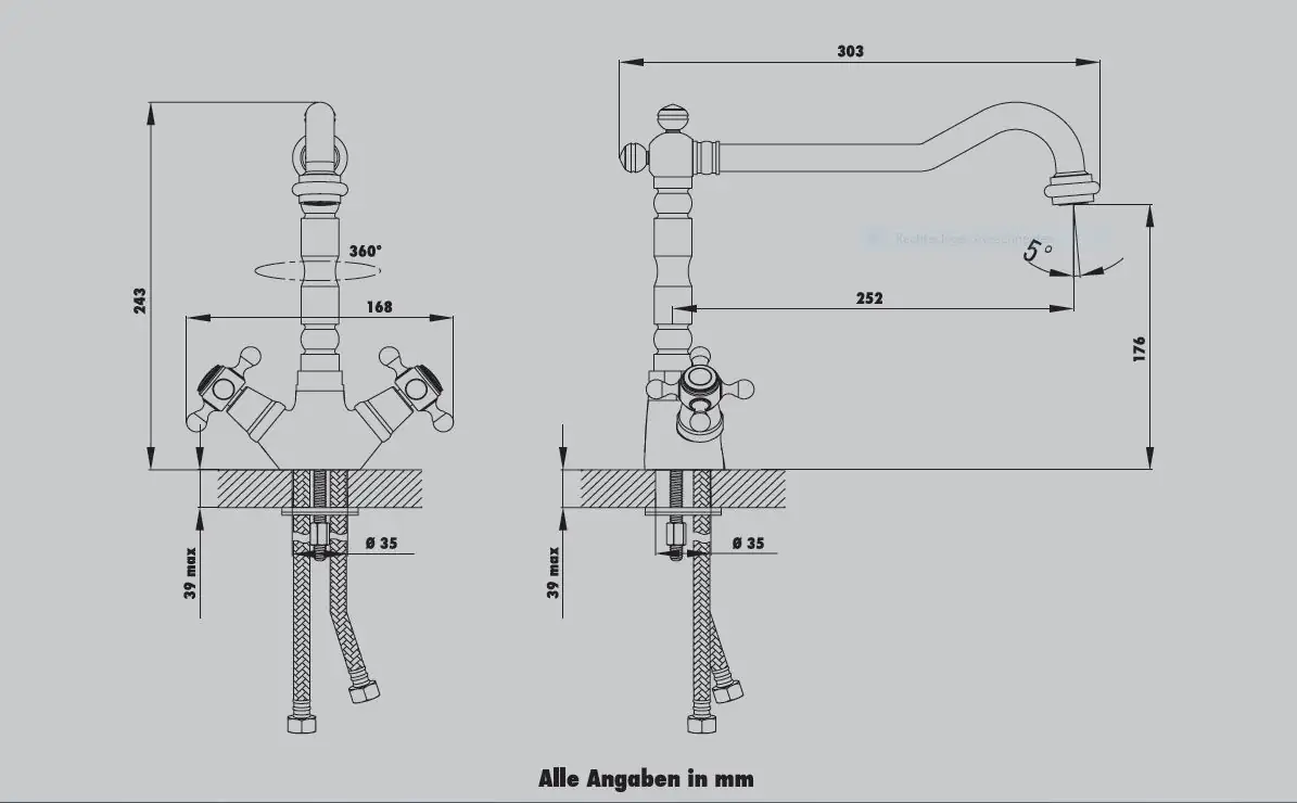 Primaster Küchenarmatur Erfurt verchromt