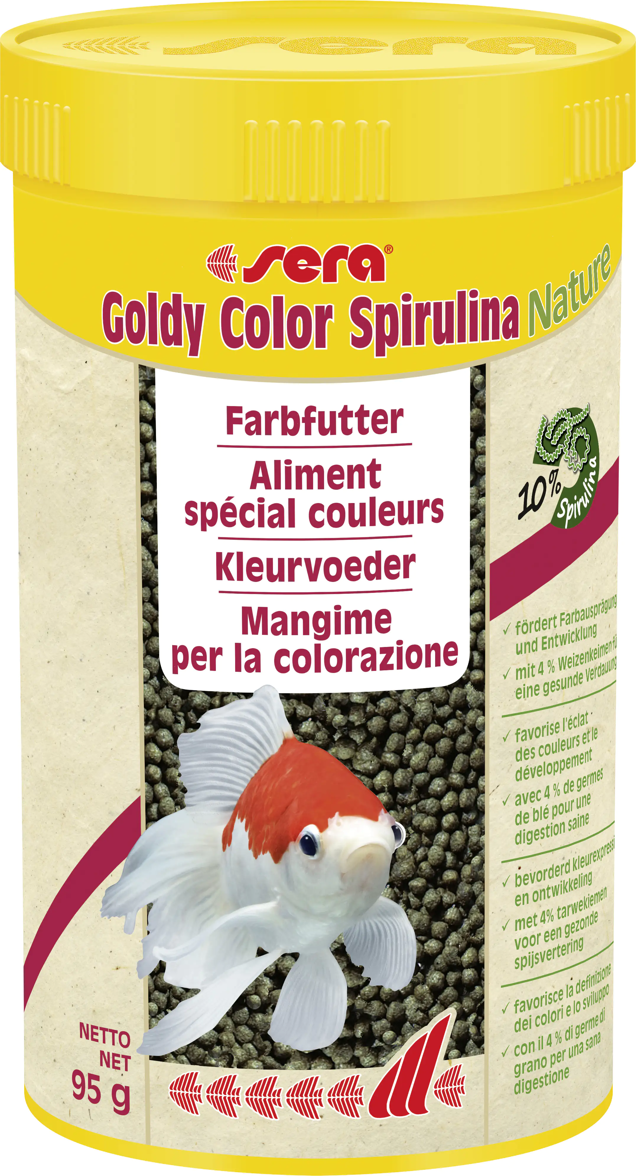 Sera Fischfutter goldy color spirulina 250 ml kaufen Globus Baumarkt