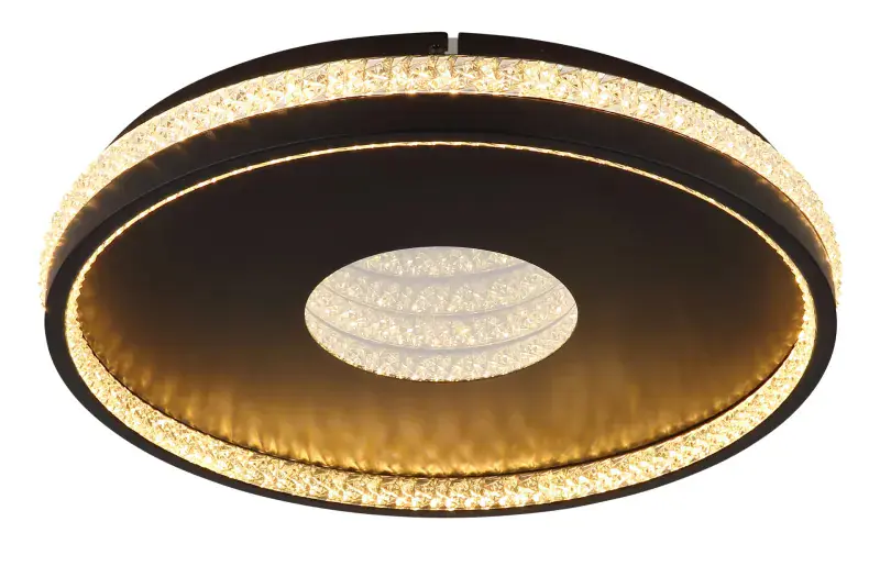 Globo Deckenleuchte Shirley Ø 41 x 6,5 cm schwarz CCT